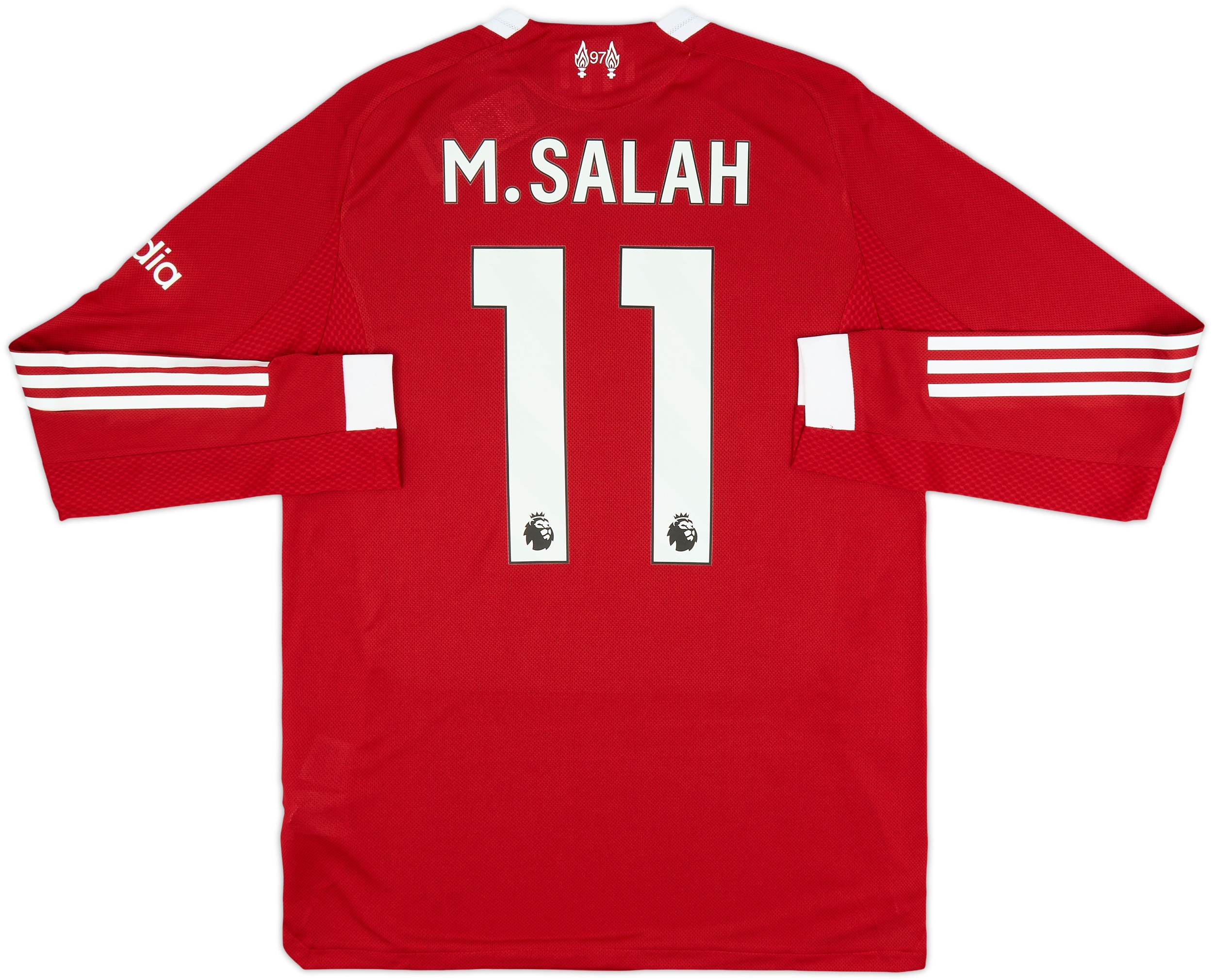 L.F.C. M. SALAH 11番 シャツ サイズL 2025-26 Liverpool Authentic Home L/S Shirt M.Salah #11