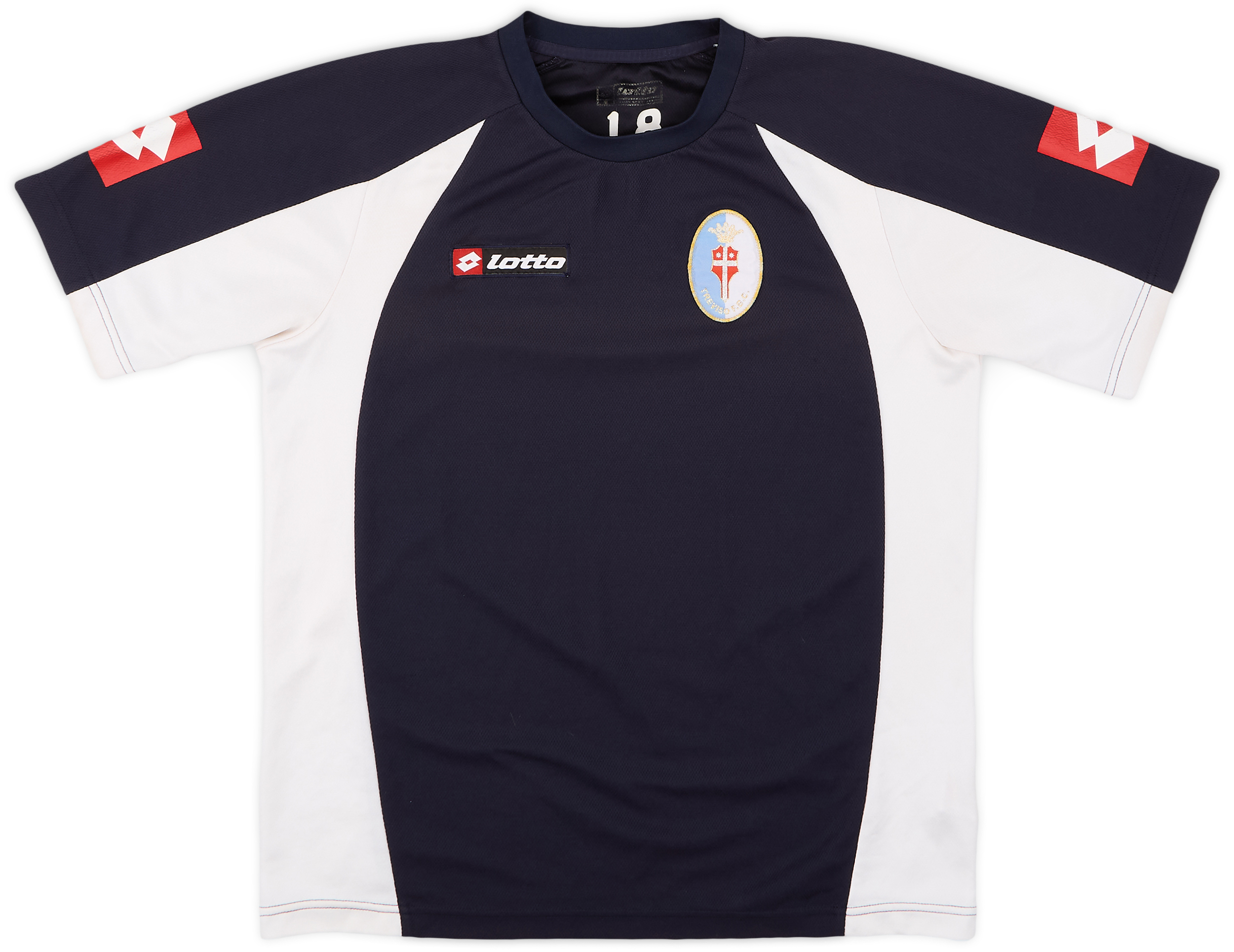 Lotto QAC ユニフォーム ヴィンテージ2004〜06年サイン入り M相当 2006-07 Treviso Lotto Player Issue Training Shirt #18 - 8/10 - (M)