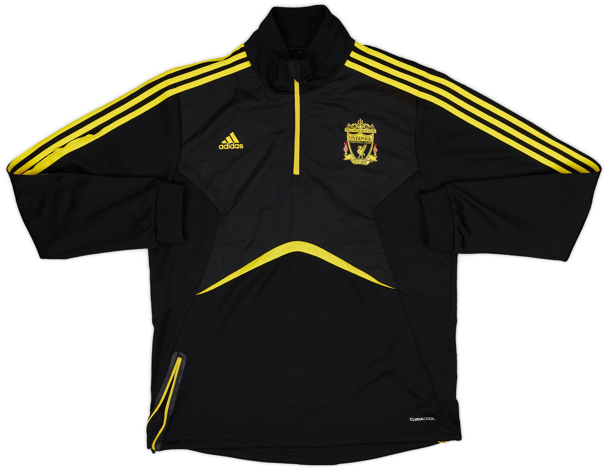 2010-11 Liverpool adidas 1/4 Zip Training Top - 9/10 - (L)