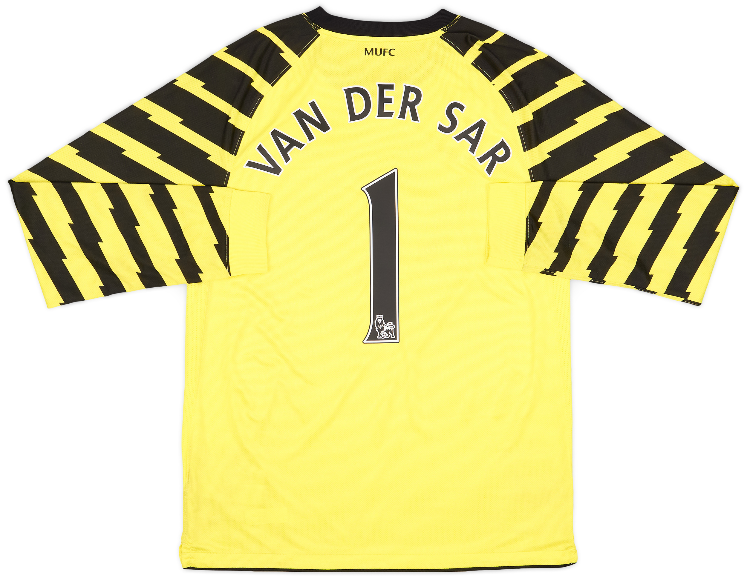 2010-11 Manchester United Yellow GK Shirt Van Der Sar #1 - 5/10 - (M)