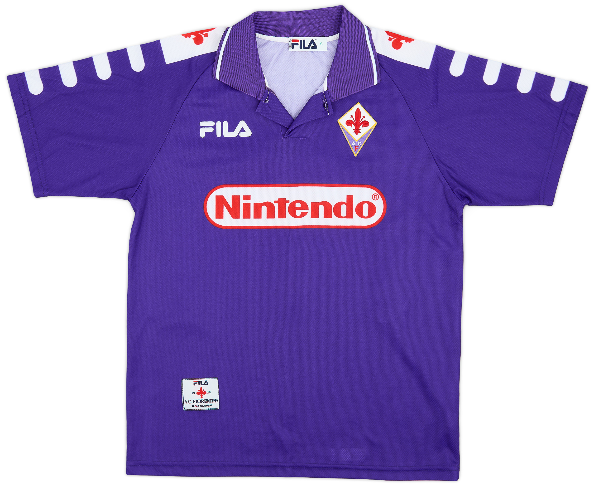 1998-99 Fiorentina Home Shirt Batistuta #9 - 9/10 - (S)
