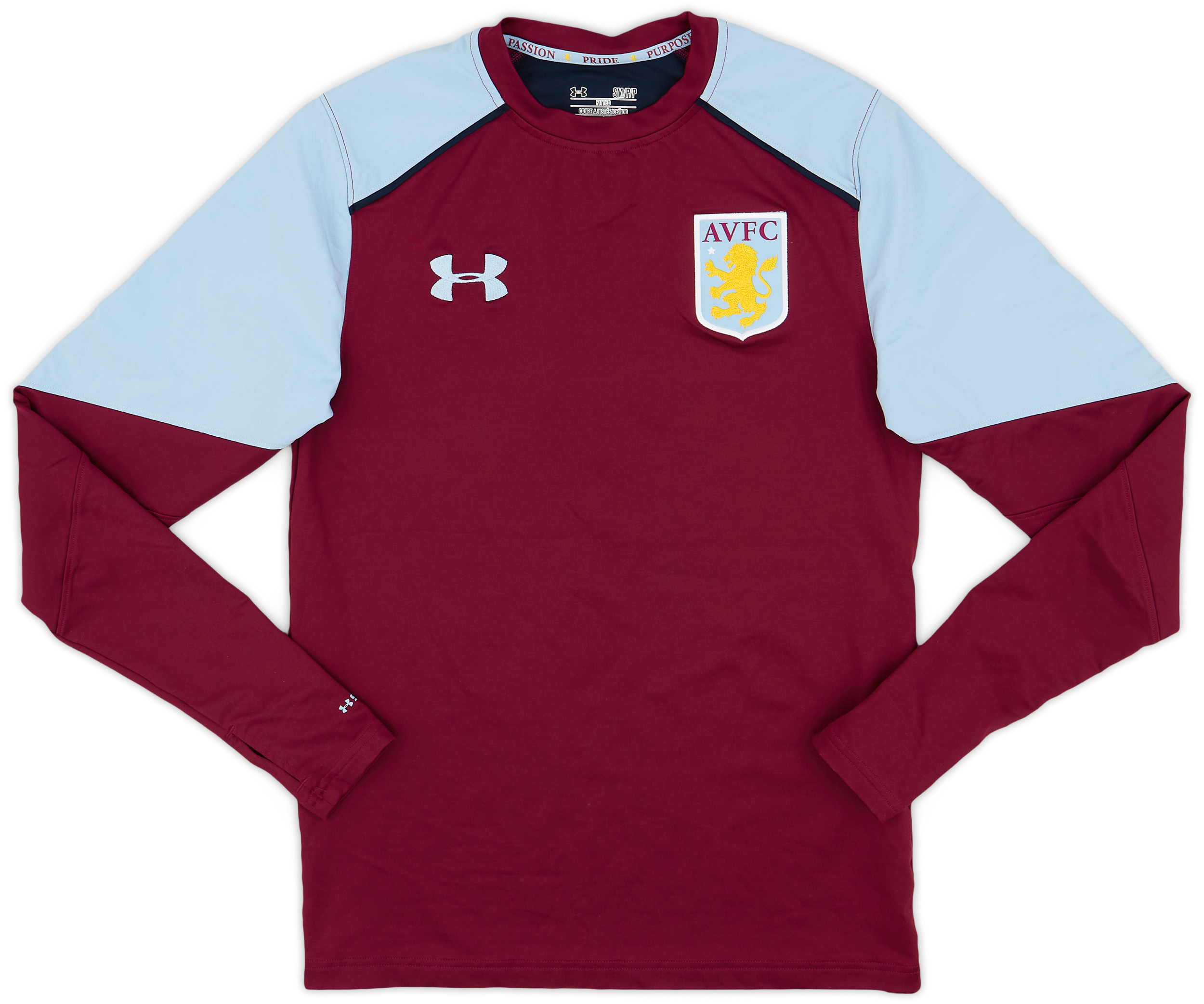 2016-17 Aston Villa Under Armour Training L/S Shirt - 9/10 - (S)