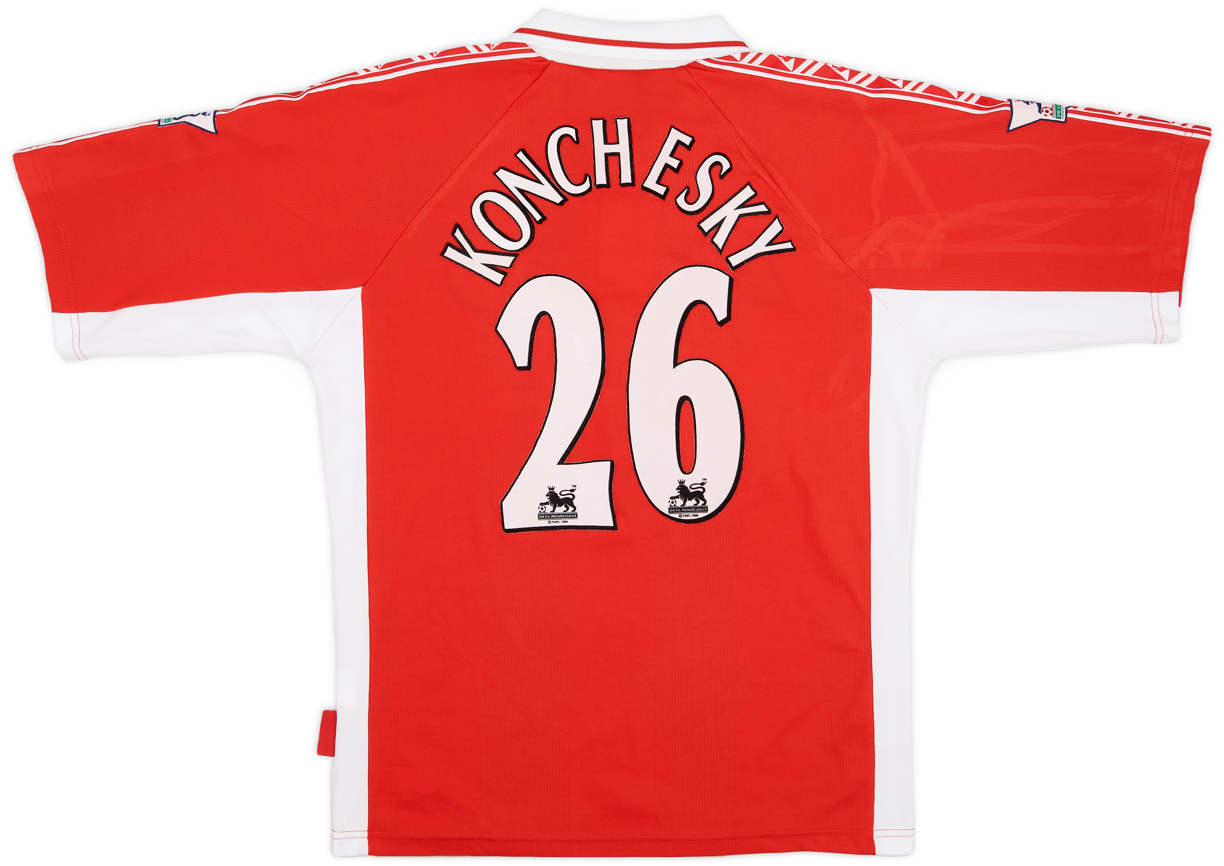 1998-99 Charlton Match Issue Home Shirt Konchesky #26