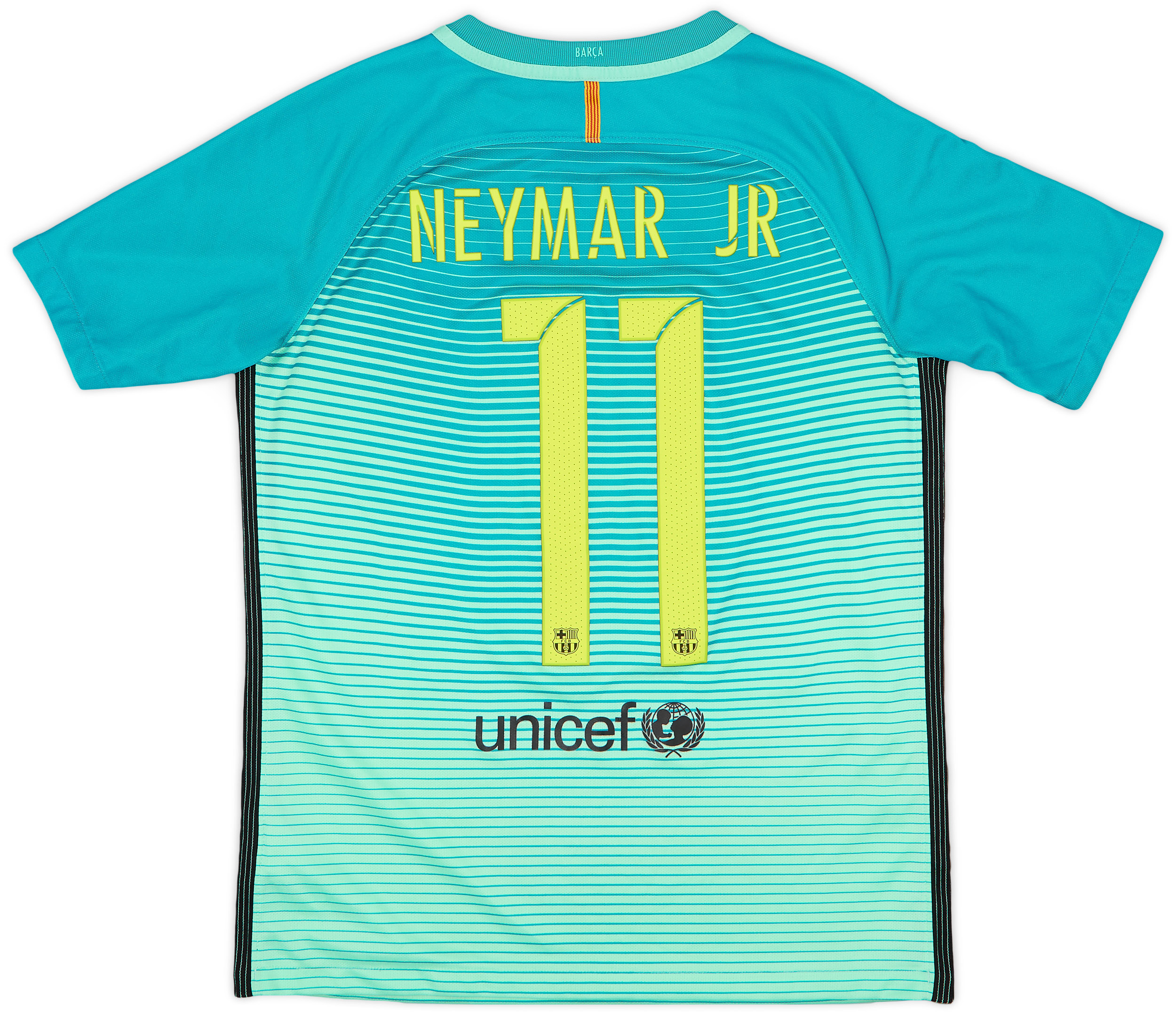 2016-17 Barcelona Third Shirt Neymar Jr #11 - 7/10 - (XL.Boys)