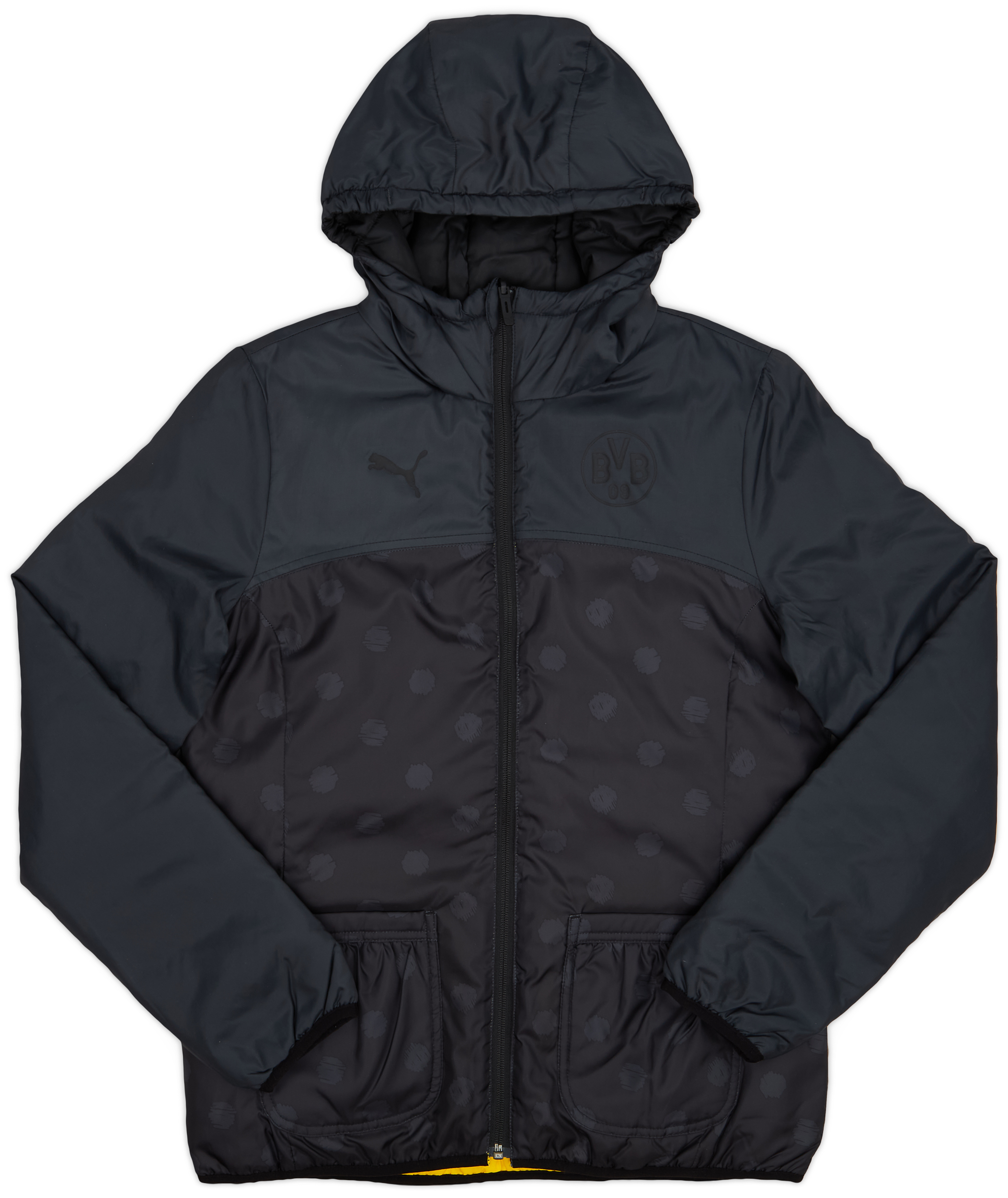 2015-16 Borussia Dortmund Puma Reversible Winter Jacket - 9