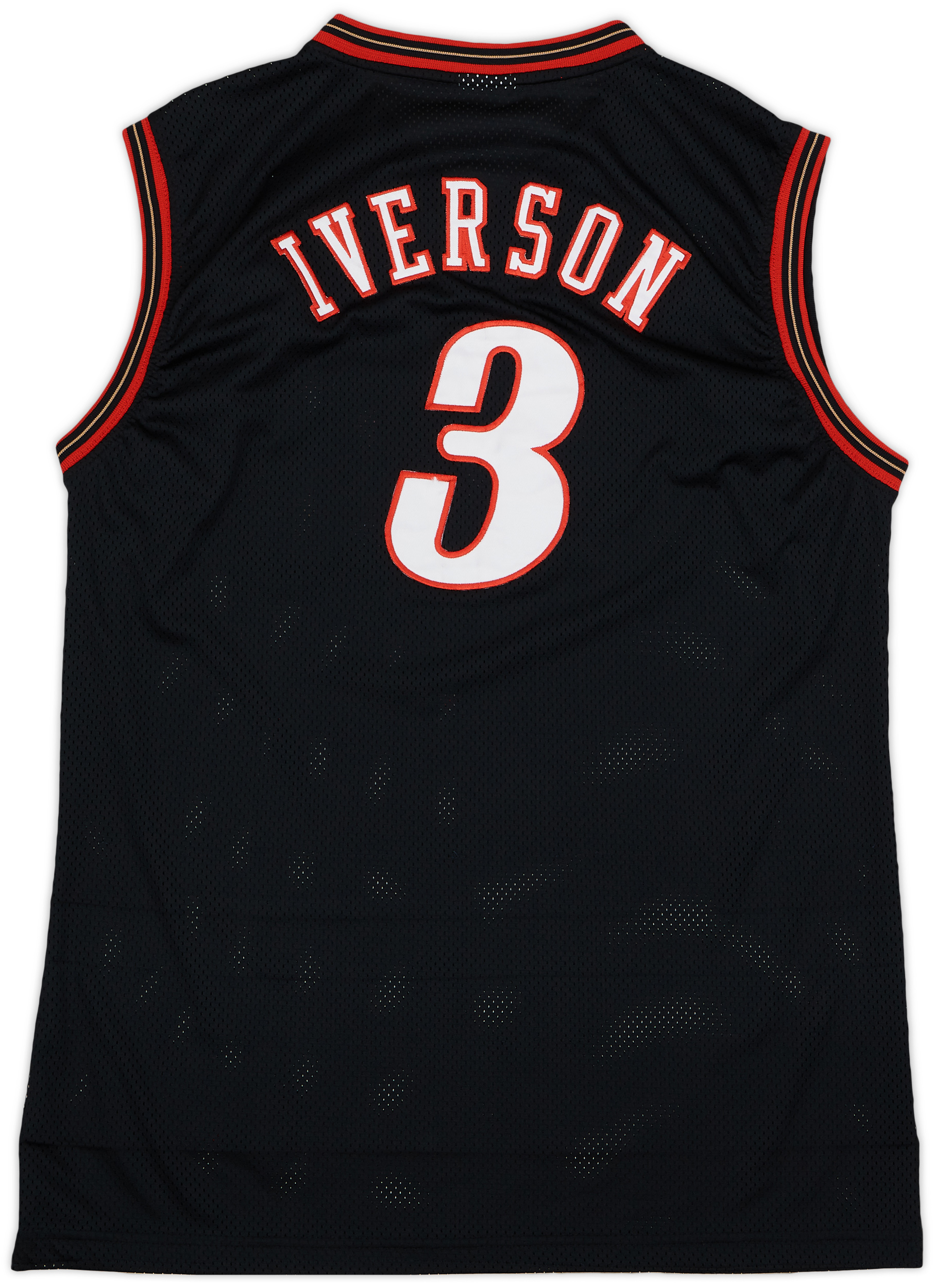 2000-06 Philadelphia 76ers Iverson #3 Champion Authentic Away Jersey - 6/10 - (XL)