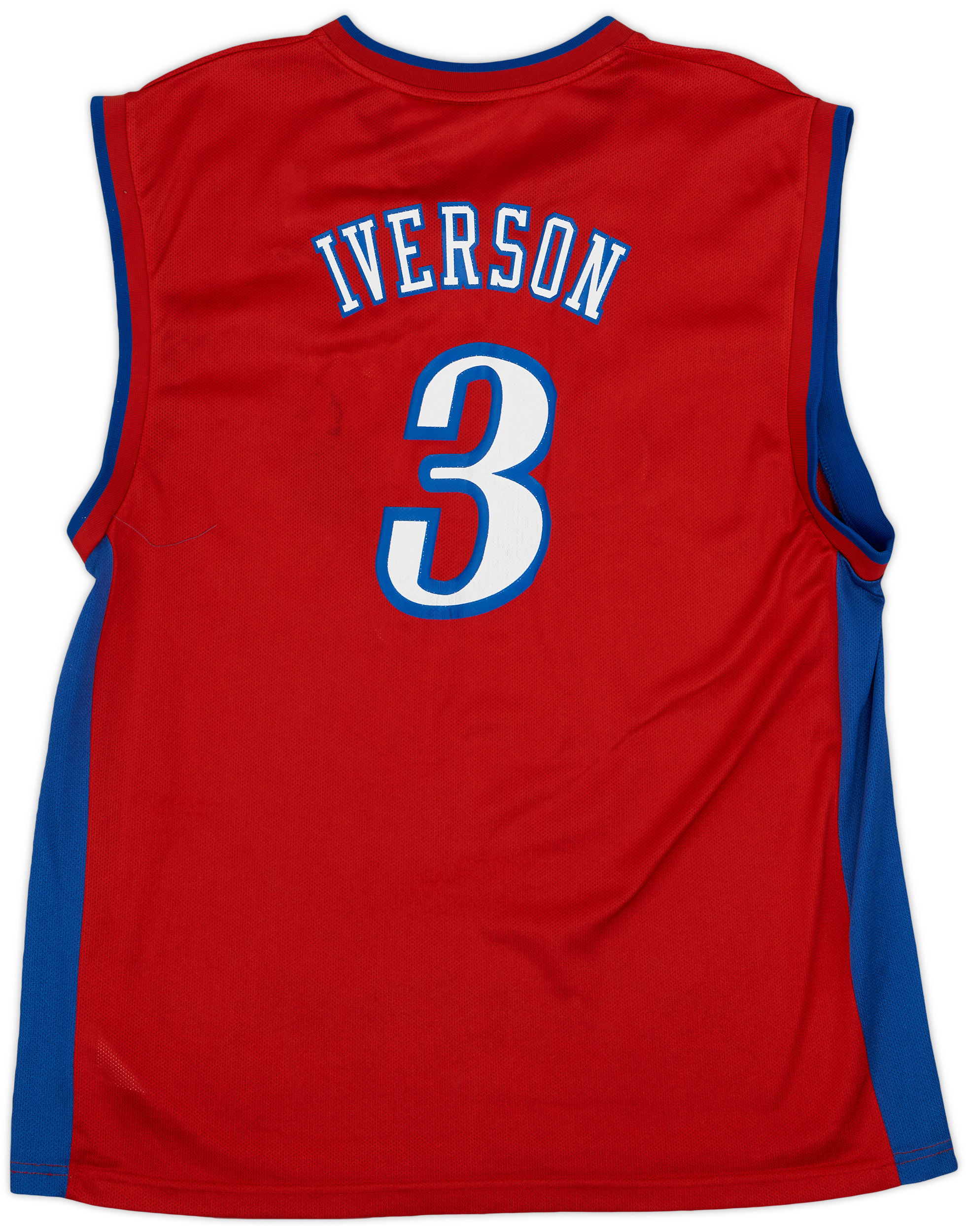 2002-06 Philadelphia 76ers Iverson #3 Reebok Alternate Jersey - 5/10 - (XL)