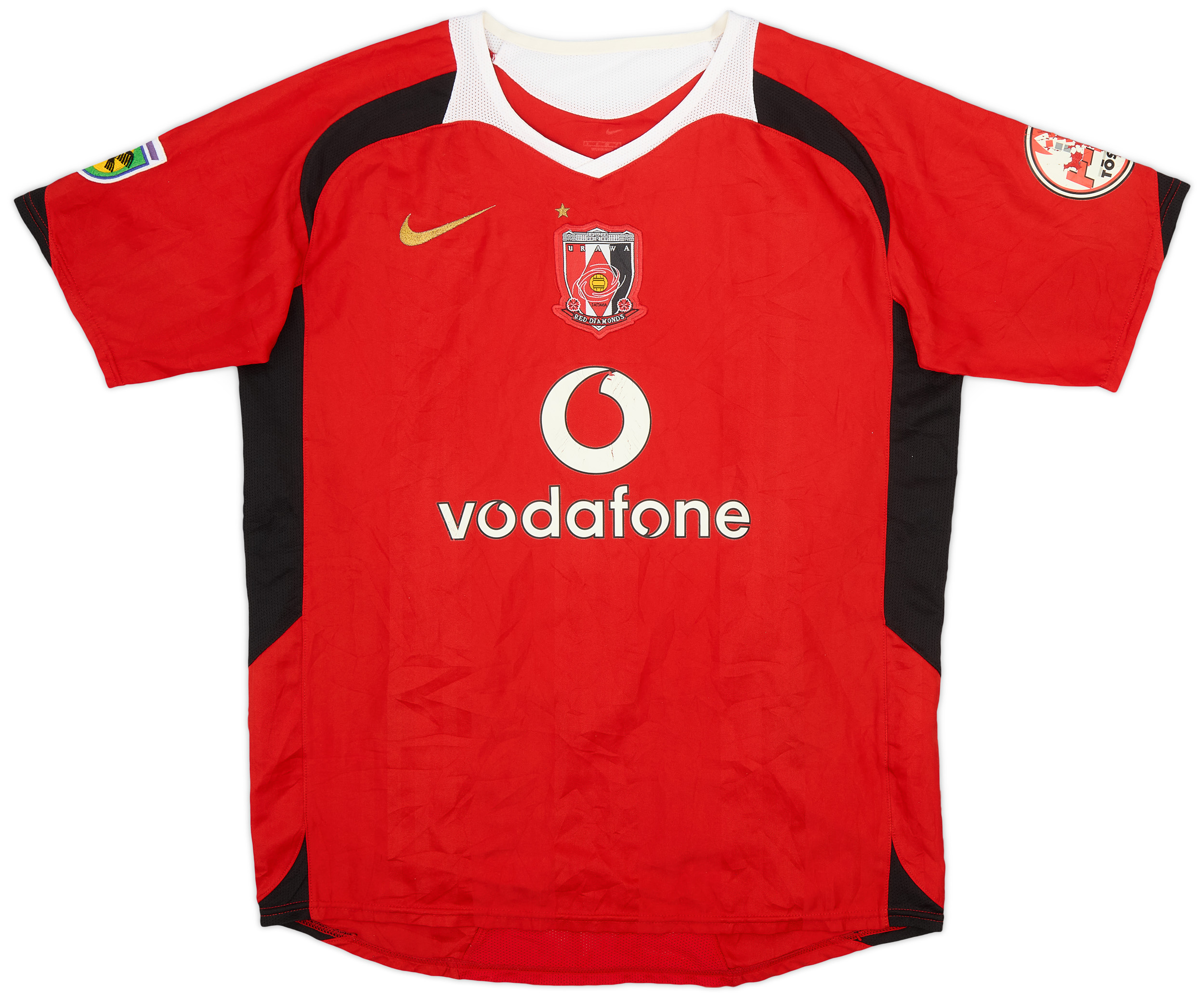 2006 Urawa Reds Away Uniform 【Vodafone】 2006 Urawa Red Diamonds Away Shirt - 7/10 - (L)