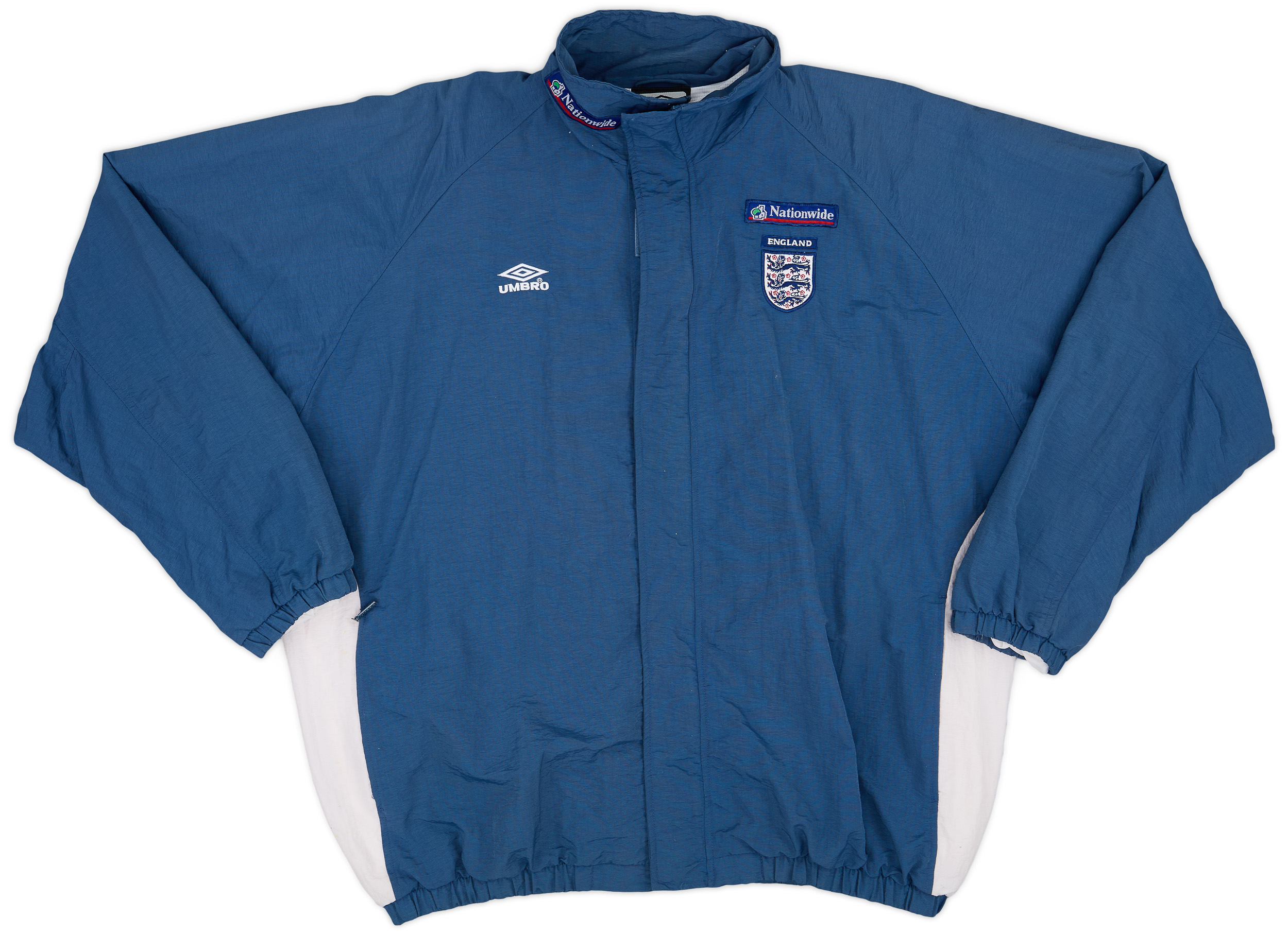 2000-02 England Umbro Track Jacket - 8/10 - (XL) 2000-02 England Umbro Track Jacket - 8/10 - (XL)
