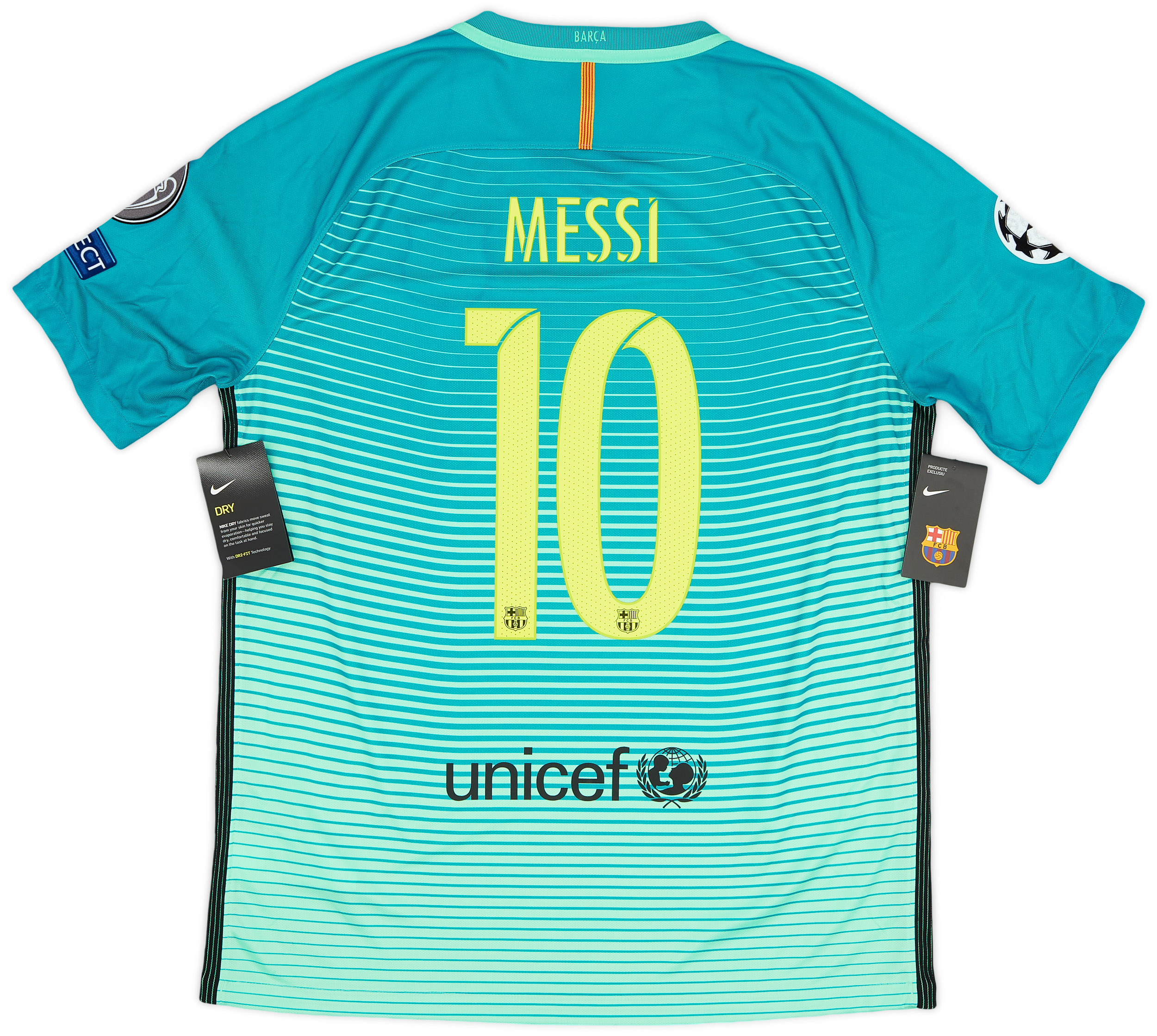 2016 17 Barcelona Third Shirt Messi 10