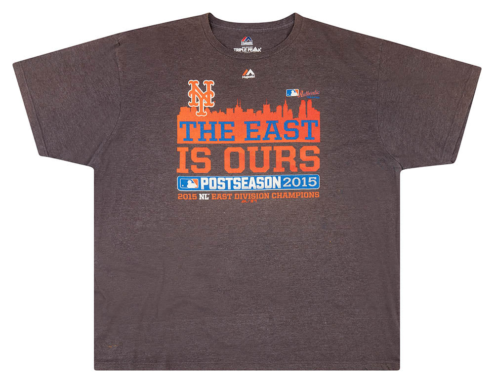 2015 New York Mets NL East Champions Majestic Graphic Tee XXL