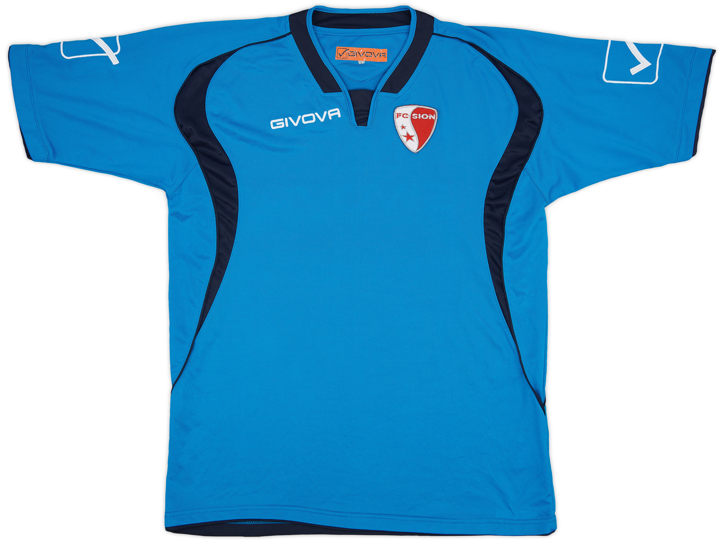 Veste Training FC Sion 2011/2012 Givova – Blanc & Bleu Marine – Taille M