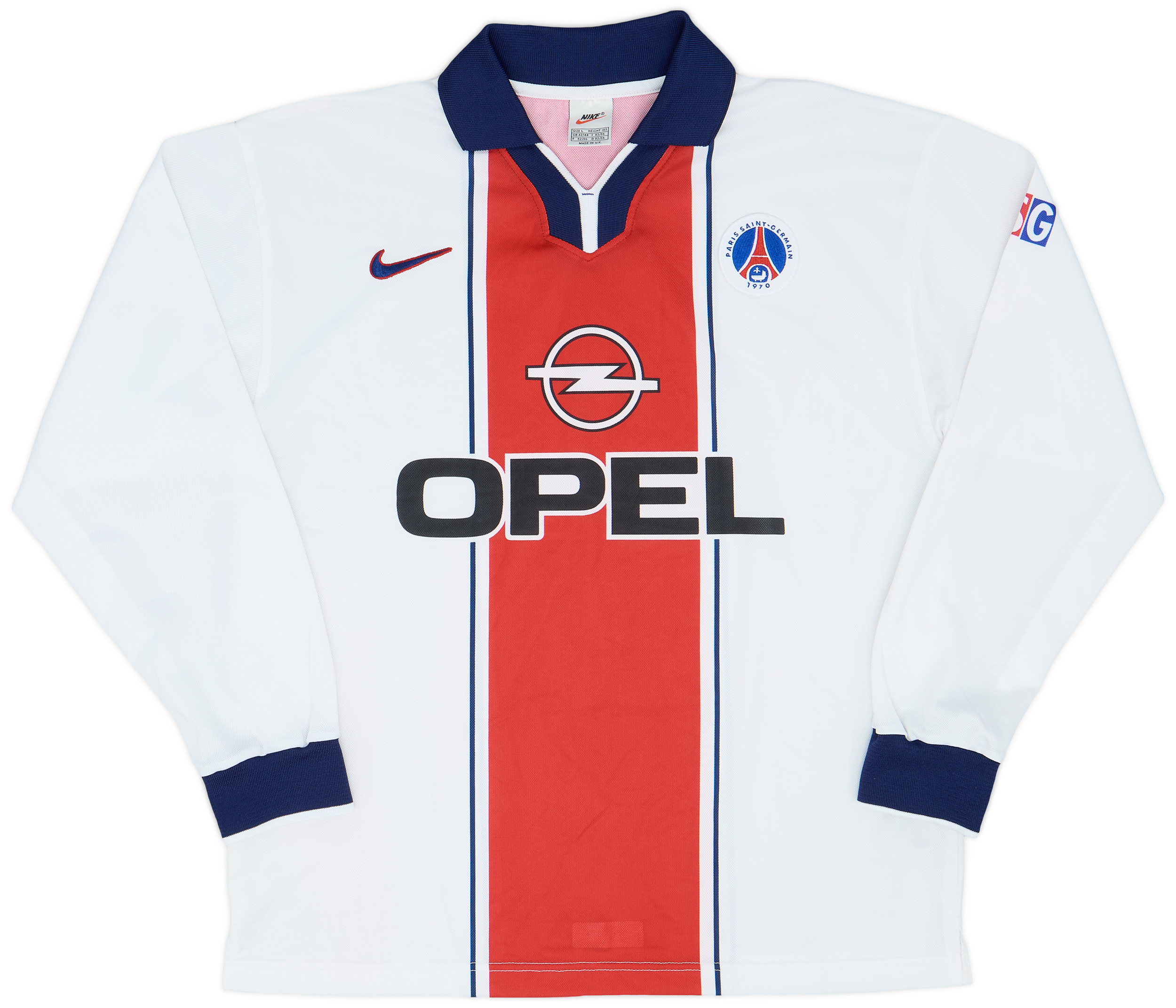 1997-98 Paris Saint-Germain Player Issue Away L/S Shirt - 9