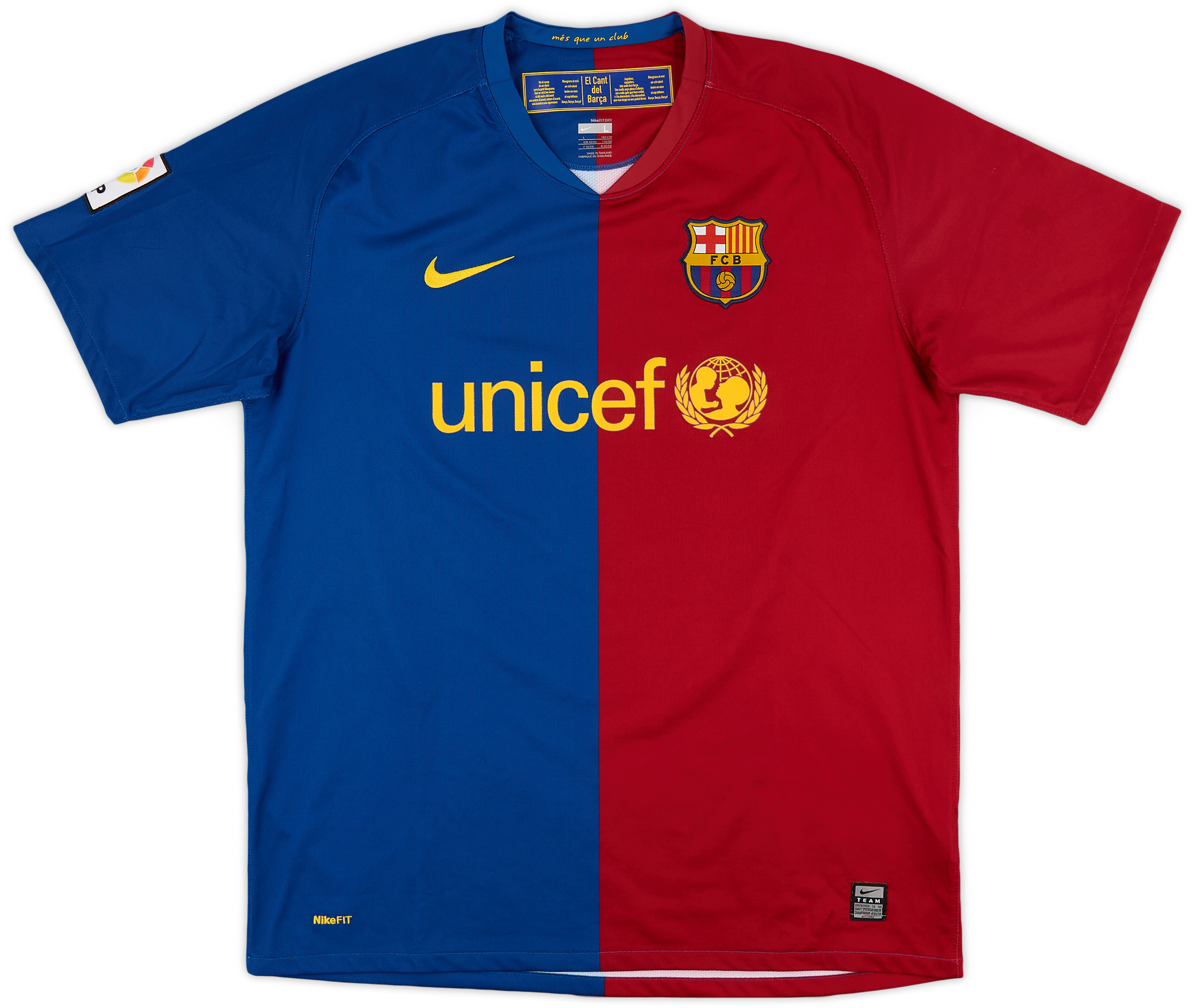2008-09 Barcelona Home Shirt Messi #10 - 8/10 - (L)