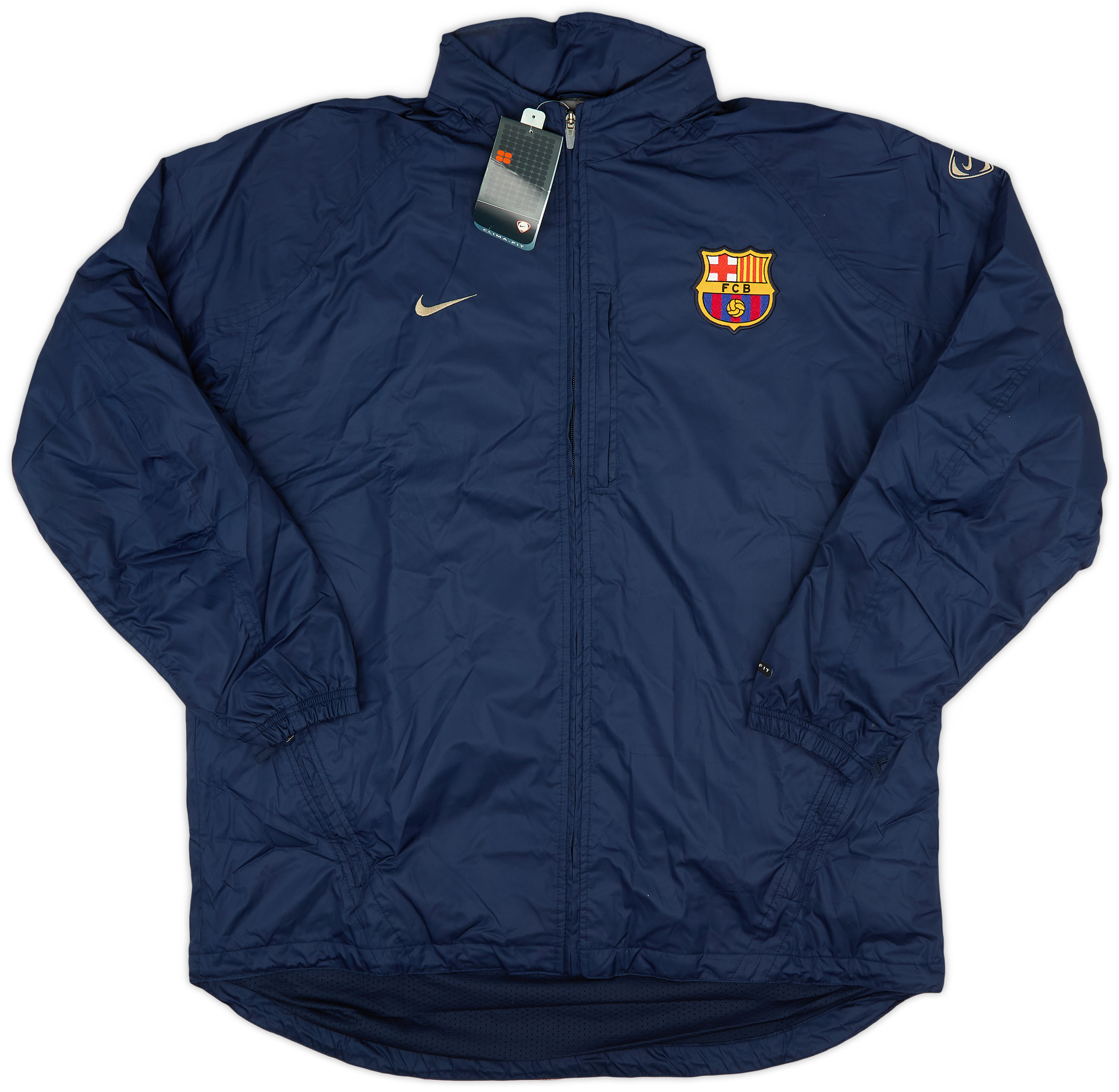 2002-03 Barcelona Nike Hooded Rain Jacket (XXL) 2002-03 Barcelona Nike Hooded Rain Jacket (XXL)