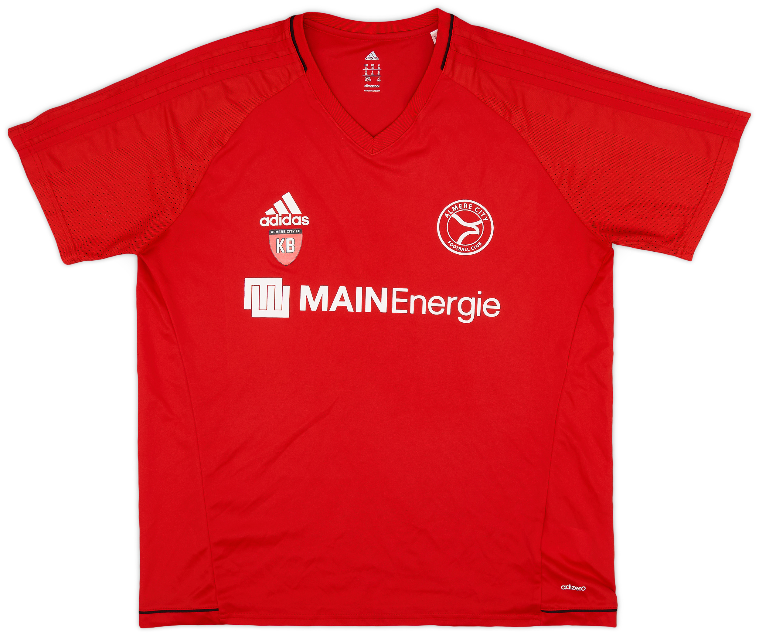 2017-18 Almere City adidas Staff Issue Training Shirt KB - 8/10 - (XL)