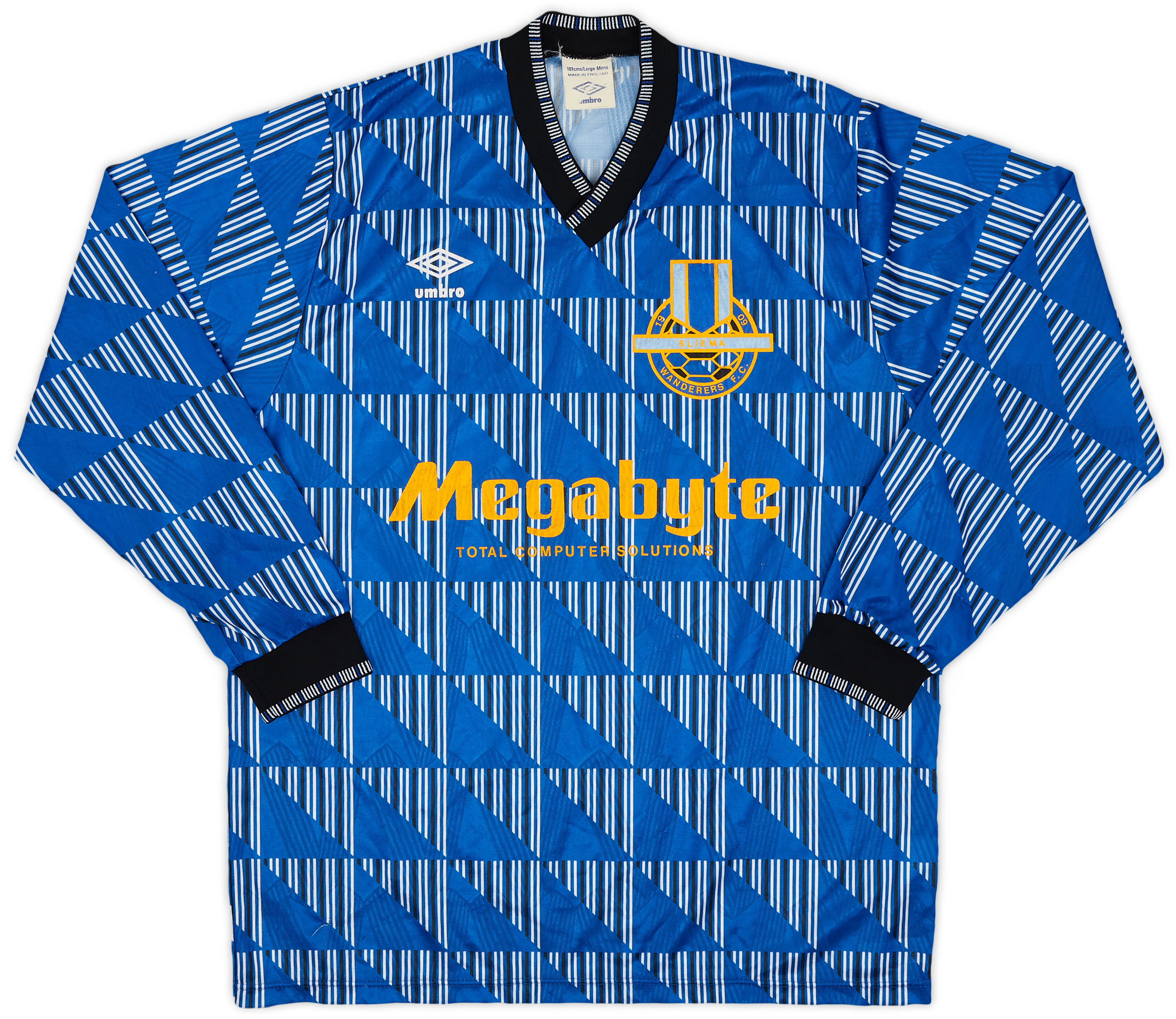 1990-91 Sliema Wanderers Home Shirt - 8/10 - (L)