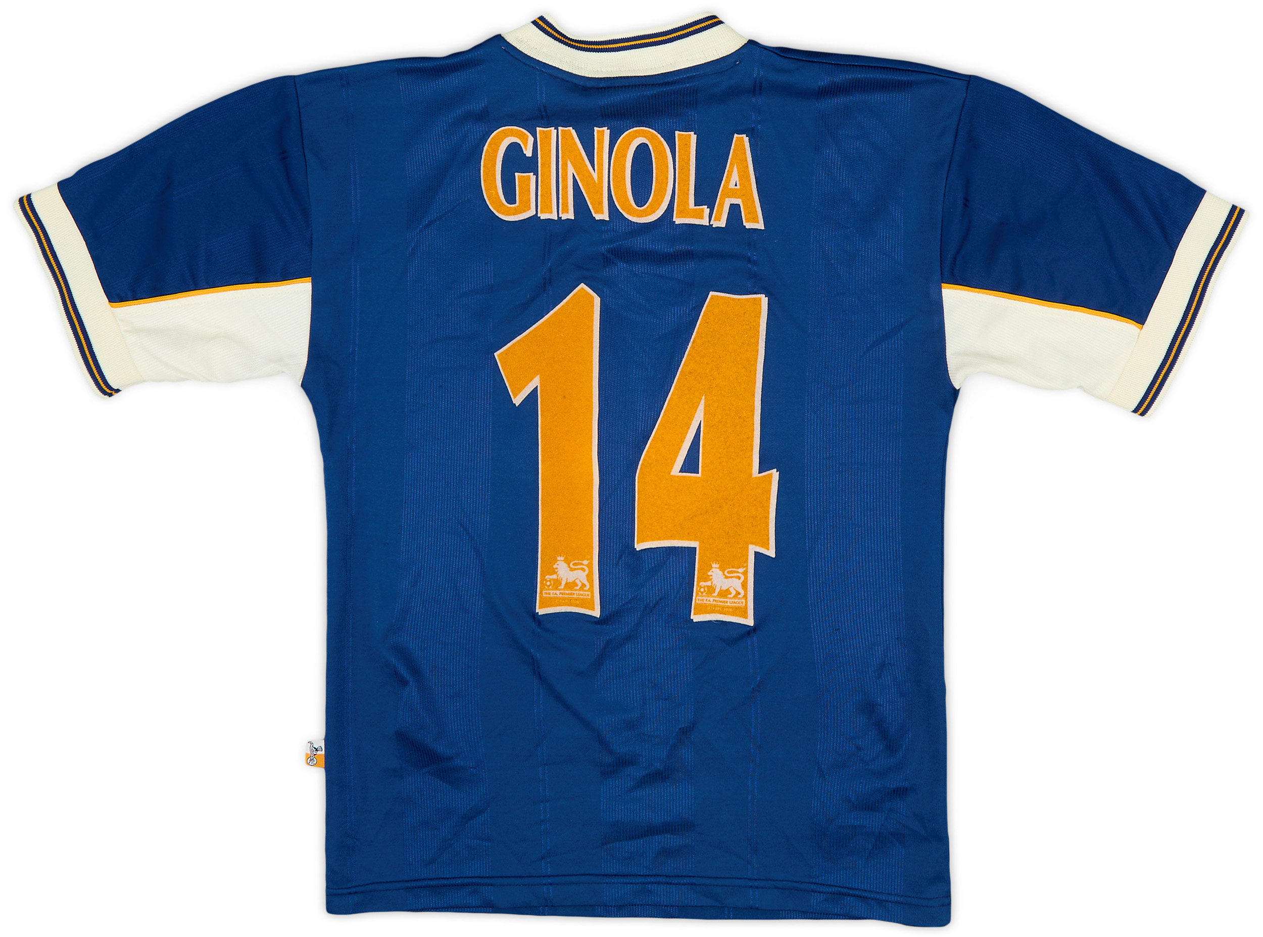 Tottenham　97-98ユニフォーム 1997-98 Tottenham Away Shirt Ginola #14 - 6/10 - (L.Boys)