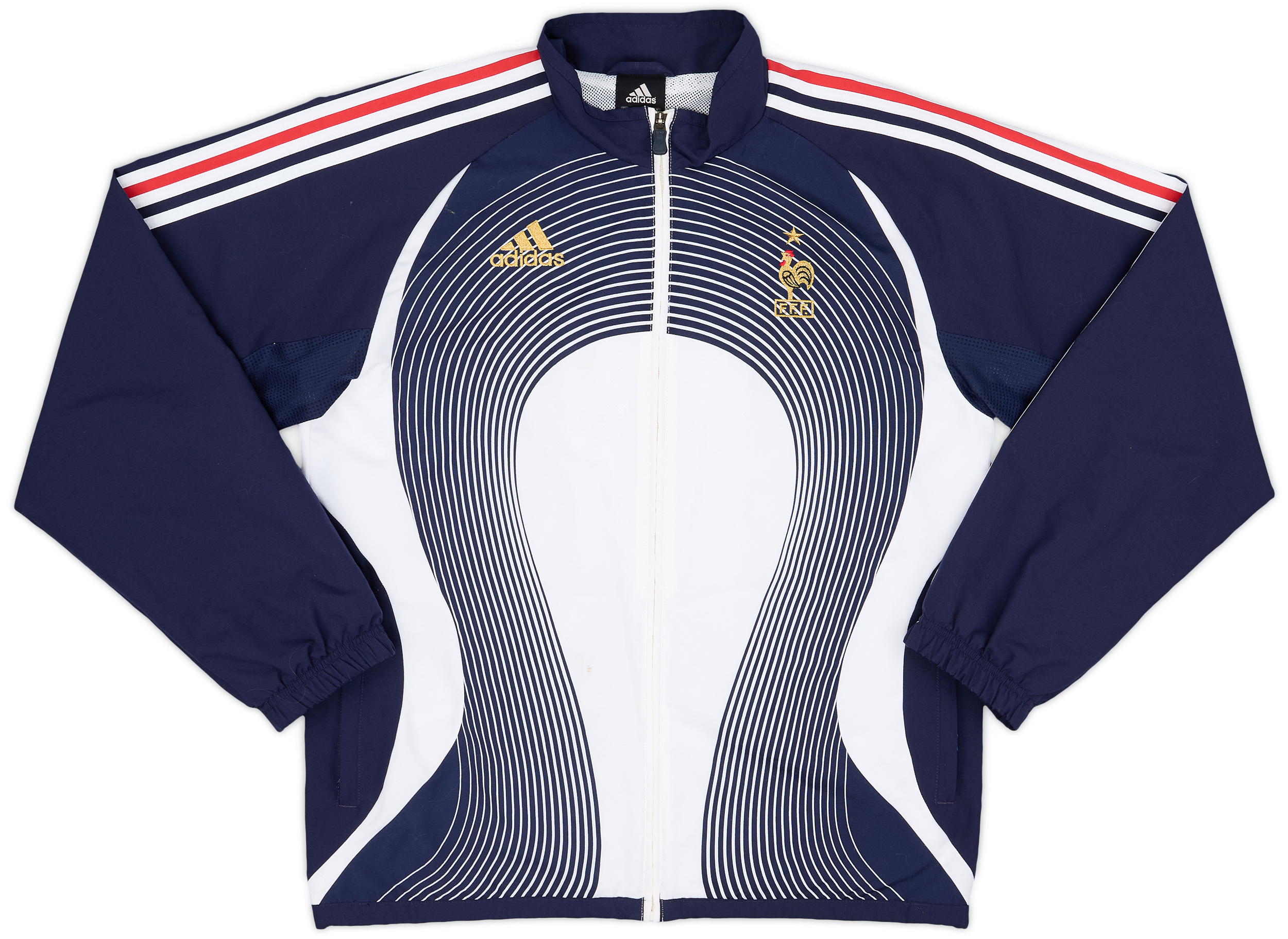 adidas フランス代表 2006 長袖 プラクティスシャツ/ドリルトップ S adidas フランス代表 2006 長袖 プラクティスシャツ/ドリルトップ S