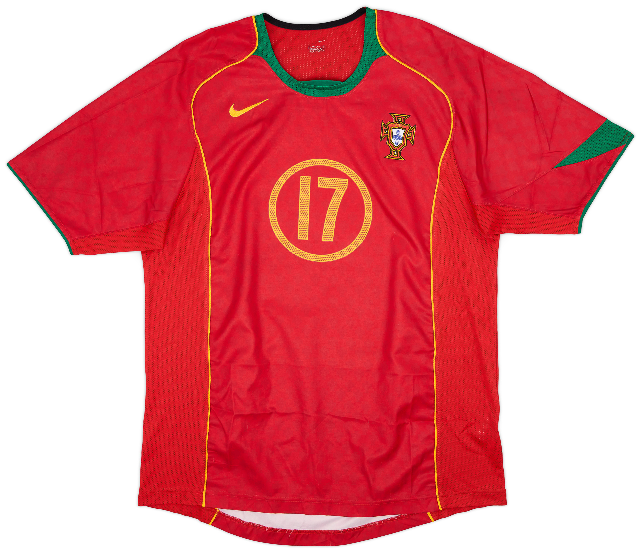 2004-06 Portugal Home Shirt C.Ronaldo #17 - 7/10 - (L) 2004-06 Portugal Home Shirt C.Ronaldo #17 - 7/10 - (L)