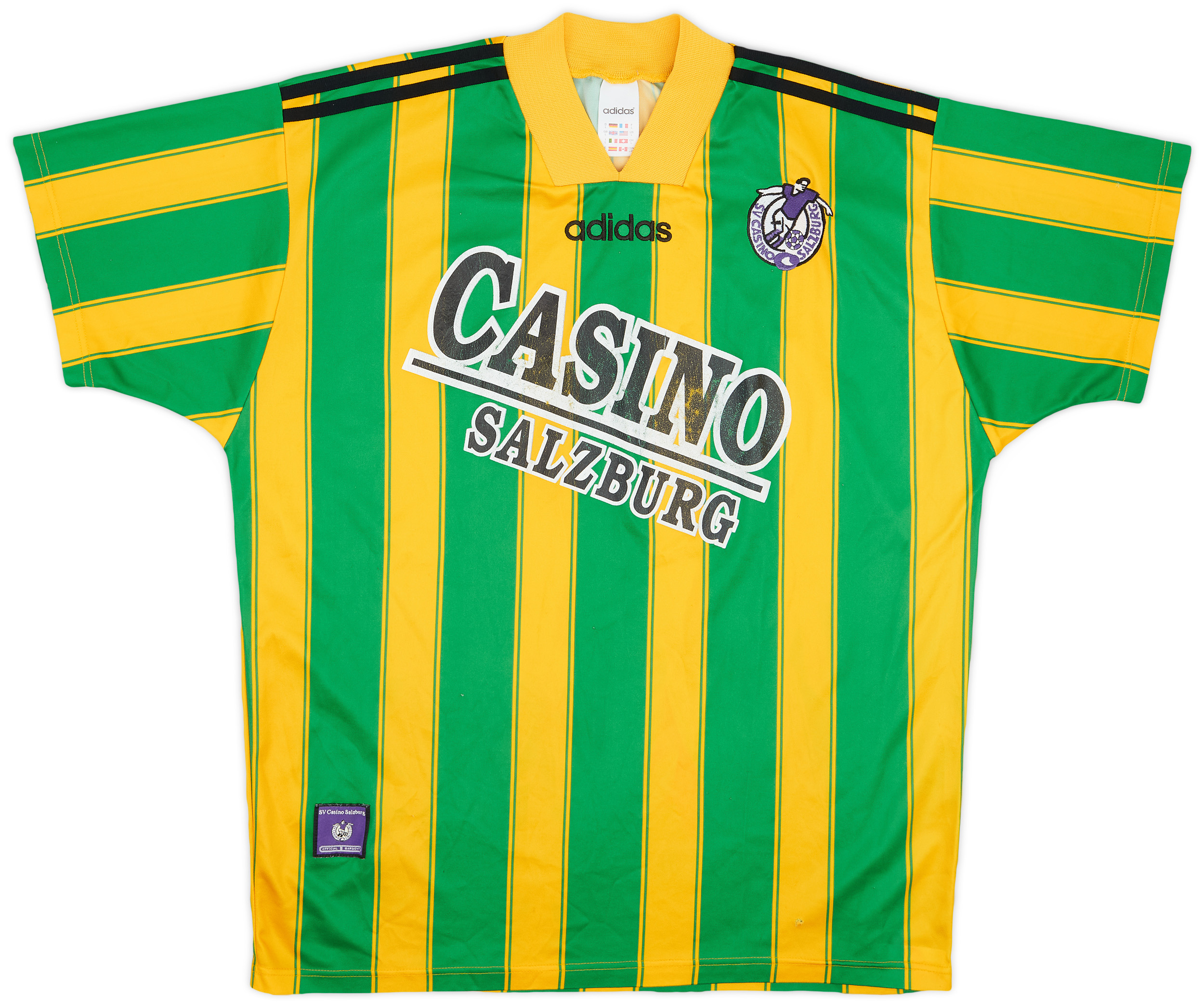 SV / Casino / Équipement Salzbourg x Adidas / 1994/1995 / maillot d