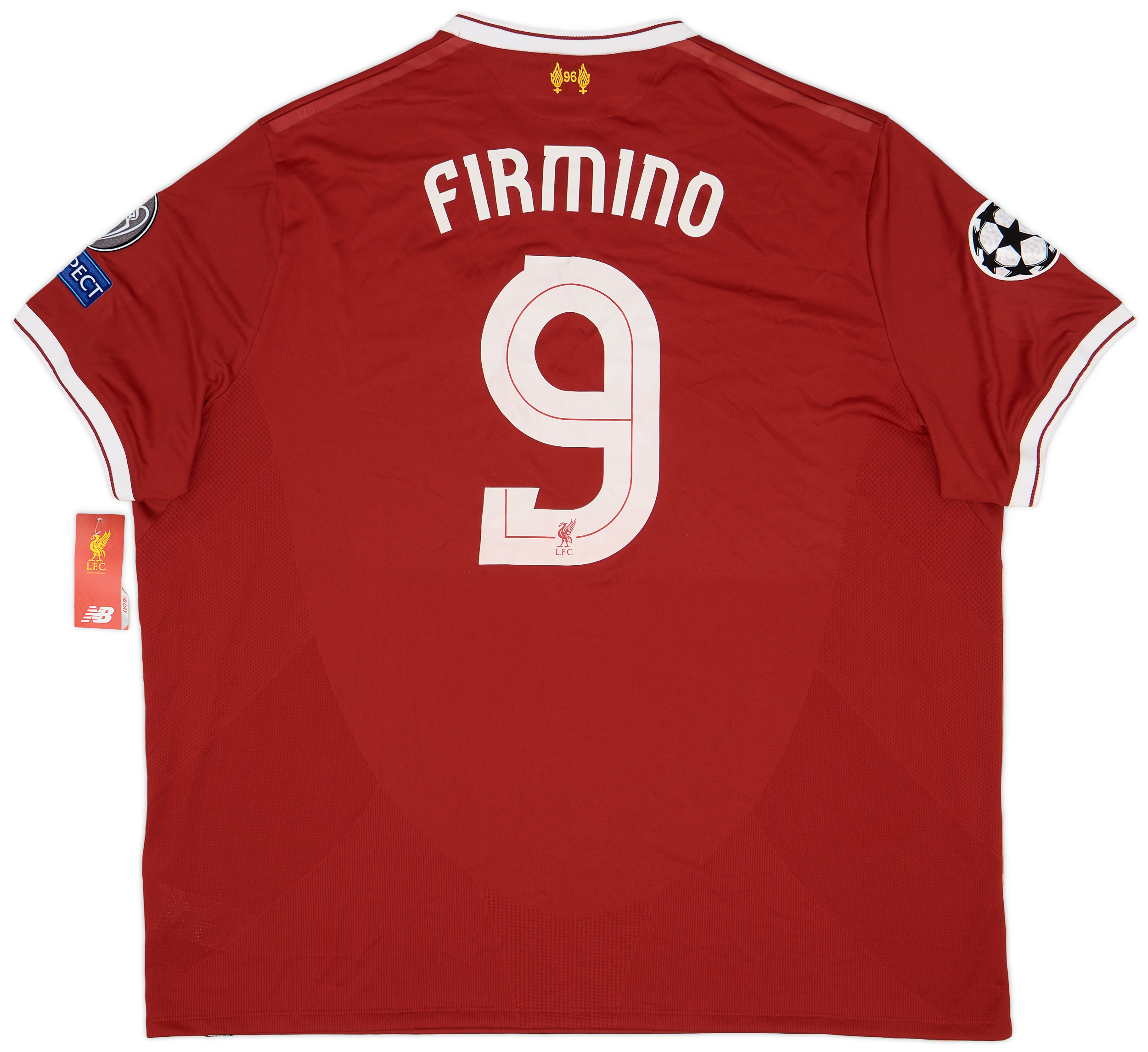 2017-18 Liverpool 125 Years Home Shirt Firmino #9 (3XL)