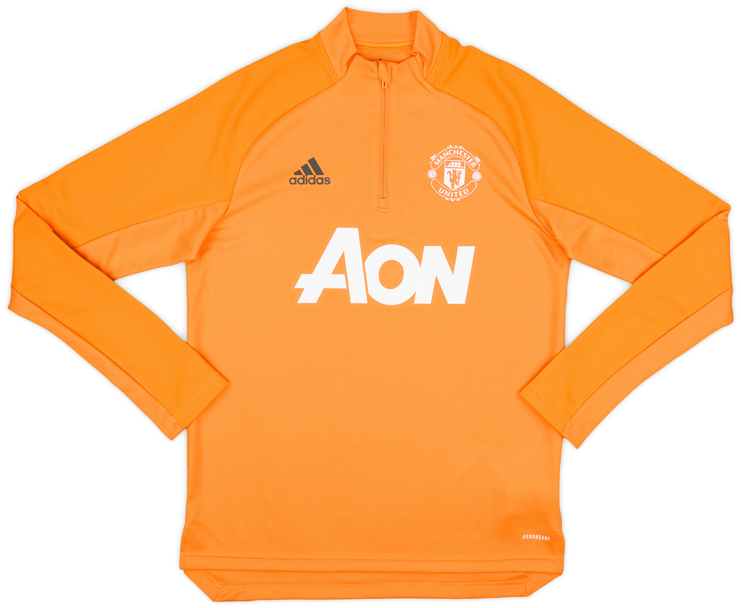 manchester united drill top Pullover ピステ 2020-21 Manchester United adidas 1/4 Zip Drill Top - 9/10 - (M)