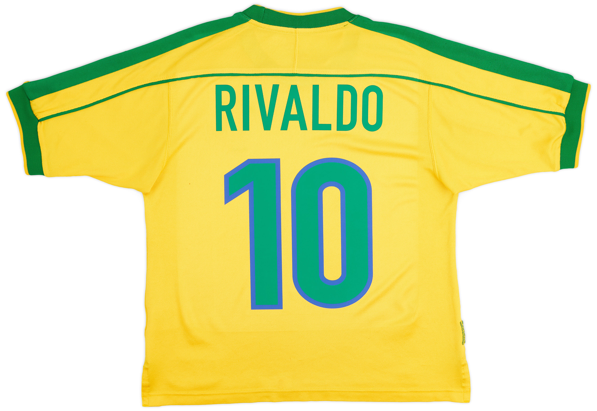 1998-00 Brazil Home Shirt Rivaldo #10 - 6/10 - (S)