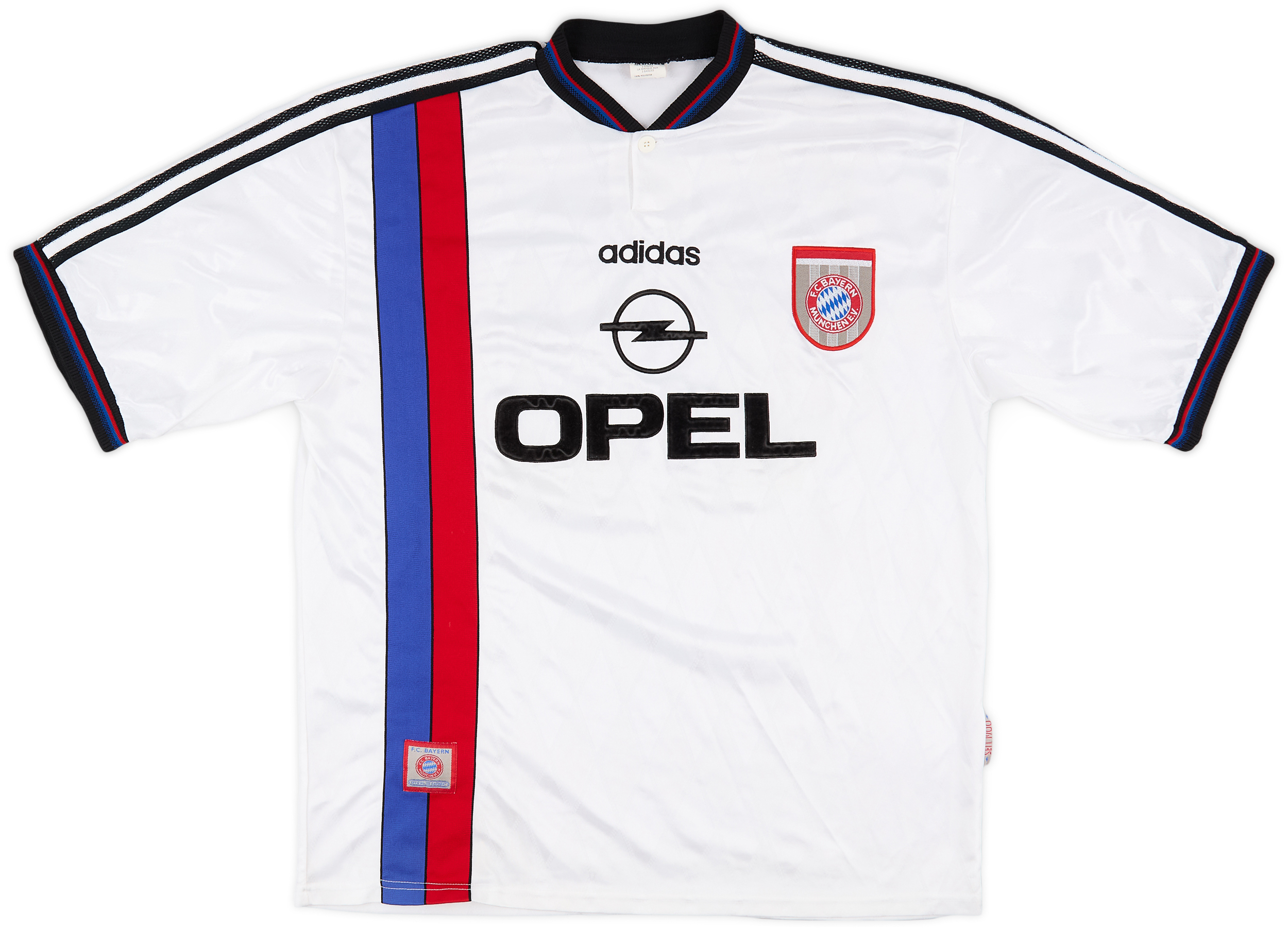 ZICKLER, 98-99 BAYERN MUNICH LS AWAY UCL MATCH UN WORN SHIRT