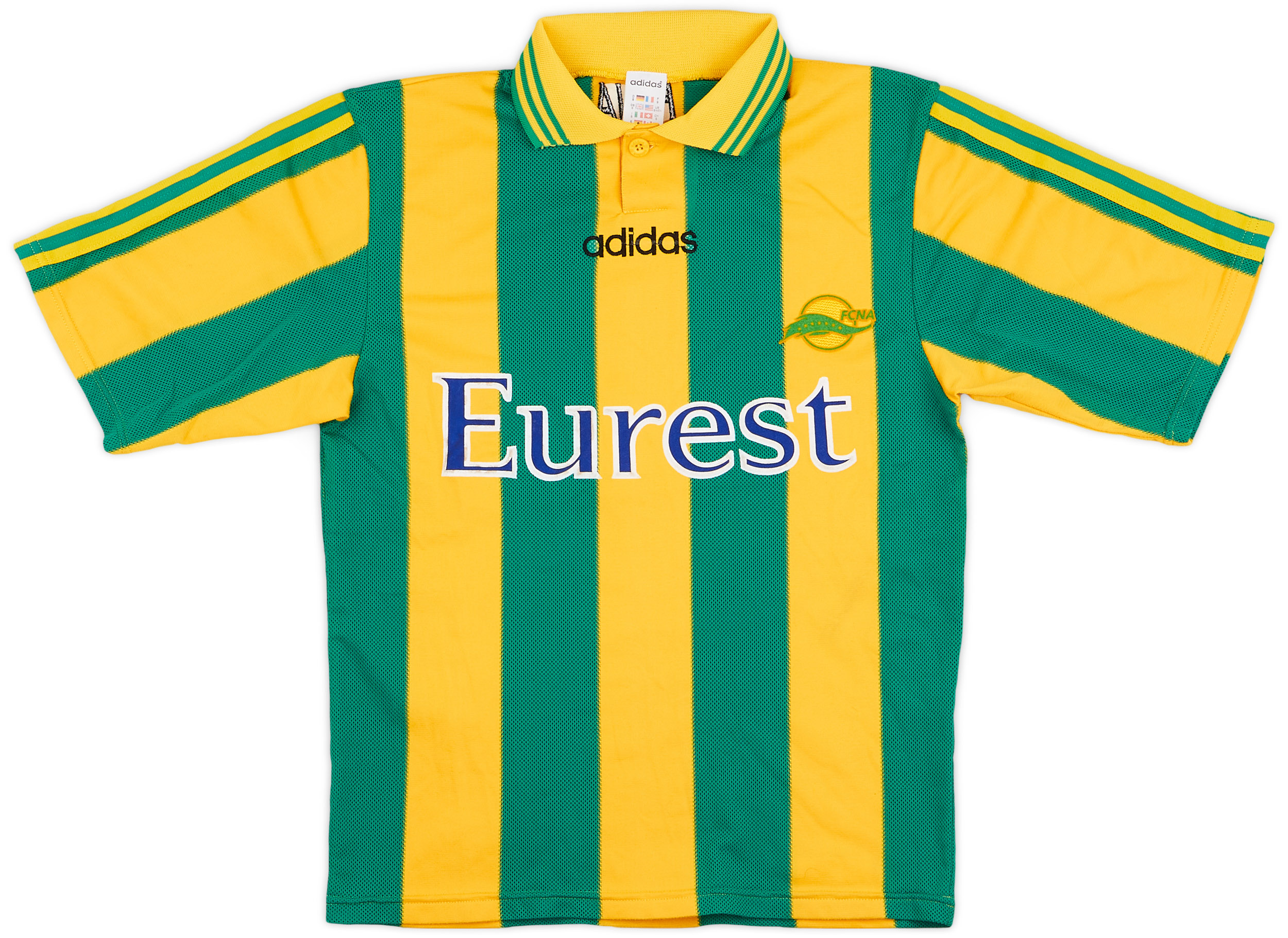 Ancien Fanion 20cm FC NANTES FCNA signé RUDY RIOU foot ultra
