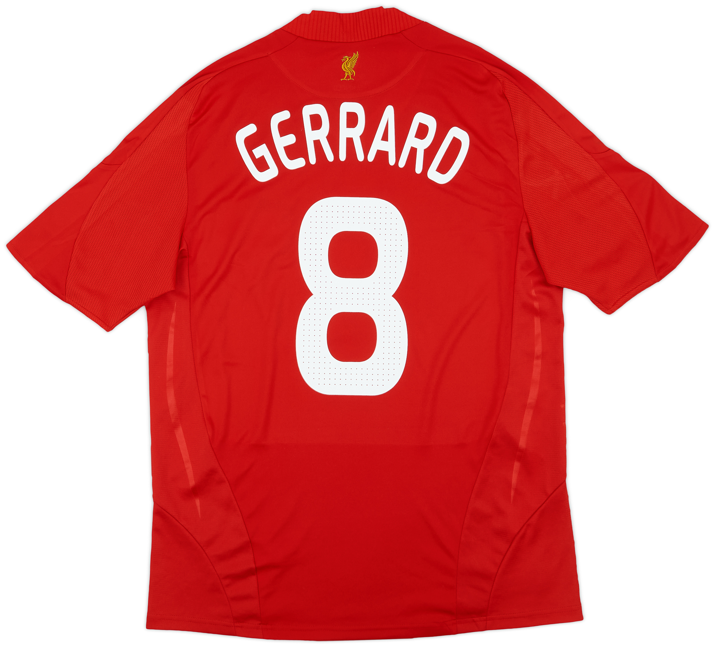 Maillot Liverpool 2010/2011 Porté Par Steven Gerrard #8 - Taille M, Adidas Techfit, Occasion Très Bon état
