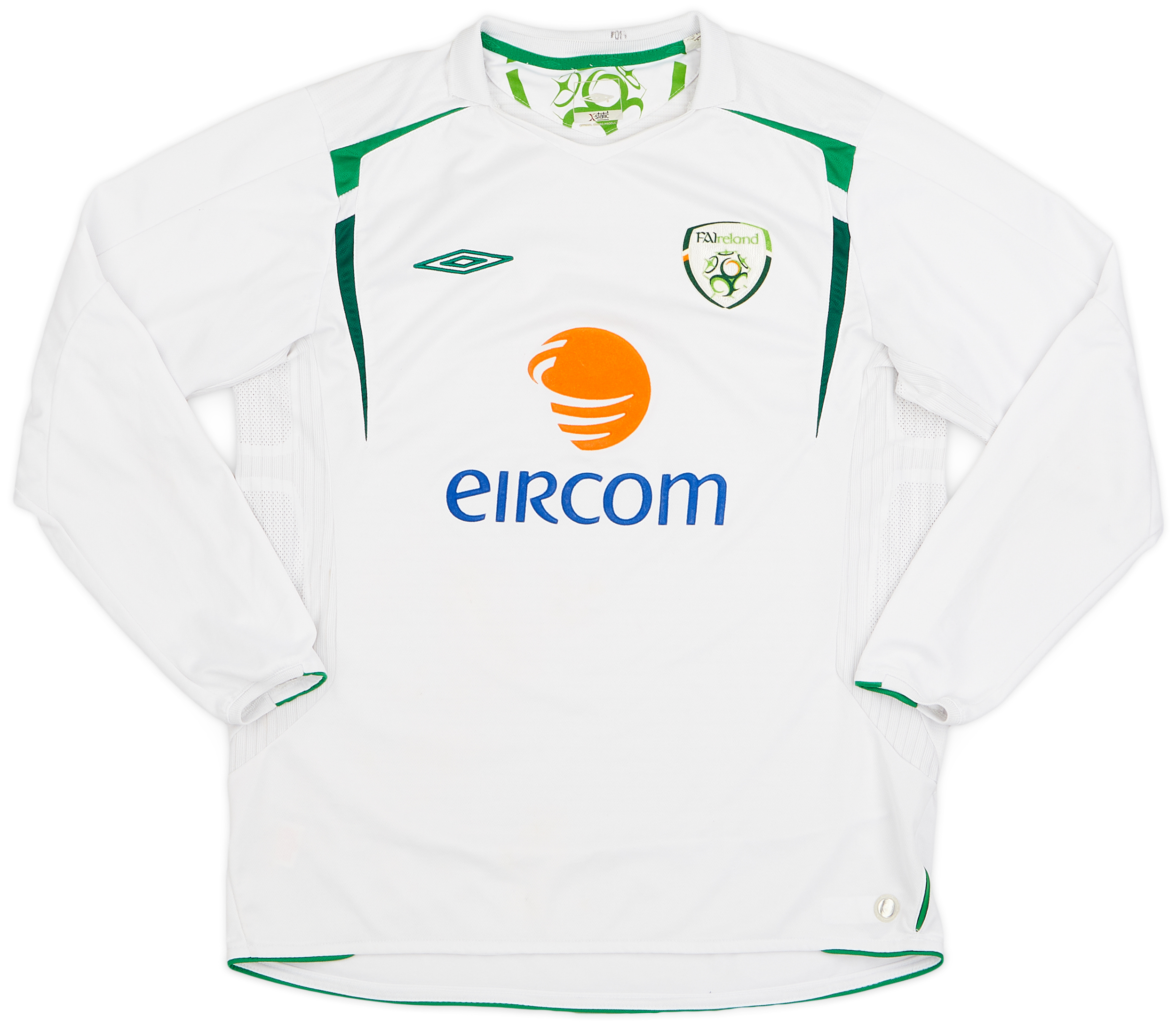 Maillot De Foot Irlande - Équipe Nationale 2004-2005 - Domicile - Taille L Umbro - Occasion Très Bon État