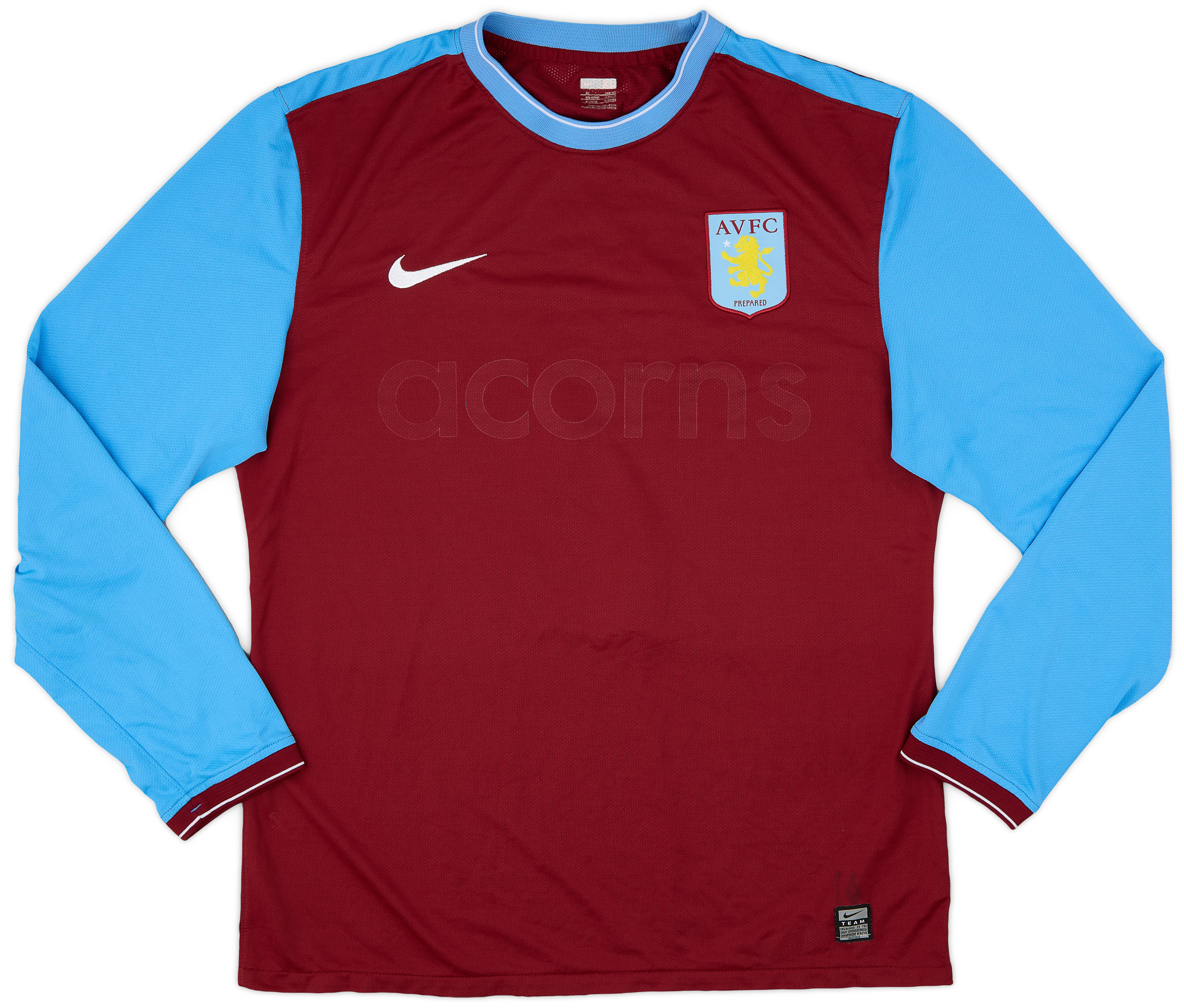 2009-10 Aston Villa Home L/S Shirt #2 - 4/10 - (XL)