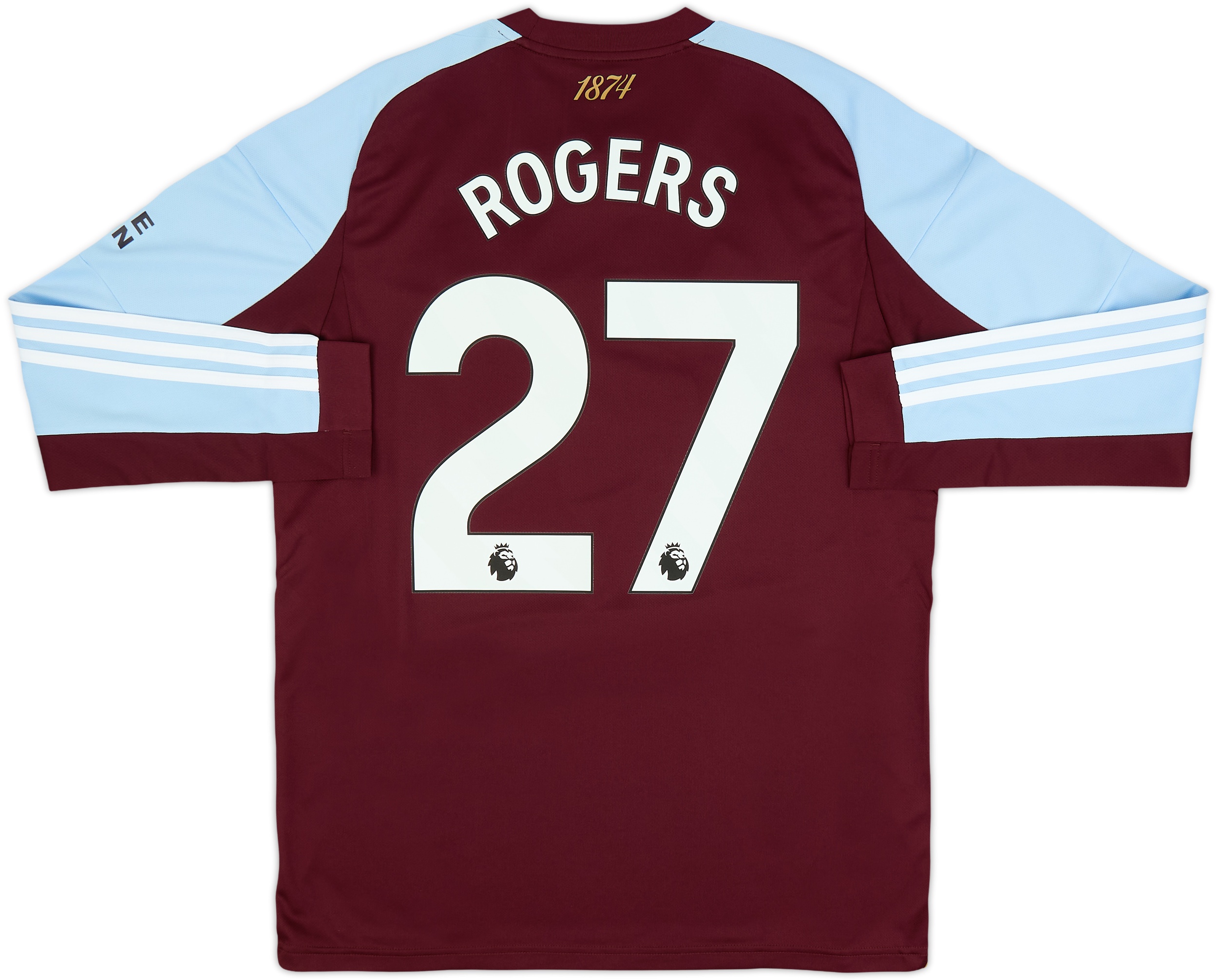 2025-26 Aston Villa Home L/S Shirt Rogers #27