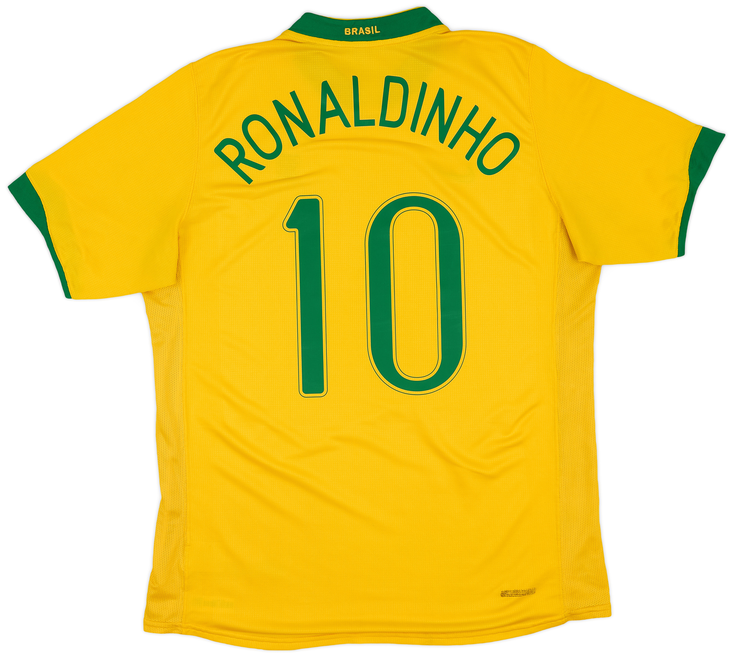 2006-08 Brazil Home Shirt Ronaldinho #10 - 8/10 - (L) 2006-08 Brazil Home Shirt Ronaldinho #10 - 8/10 - (L)