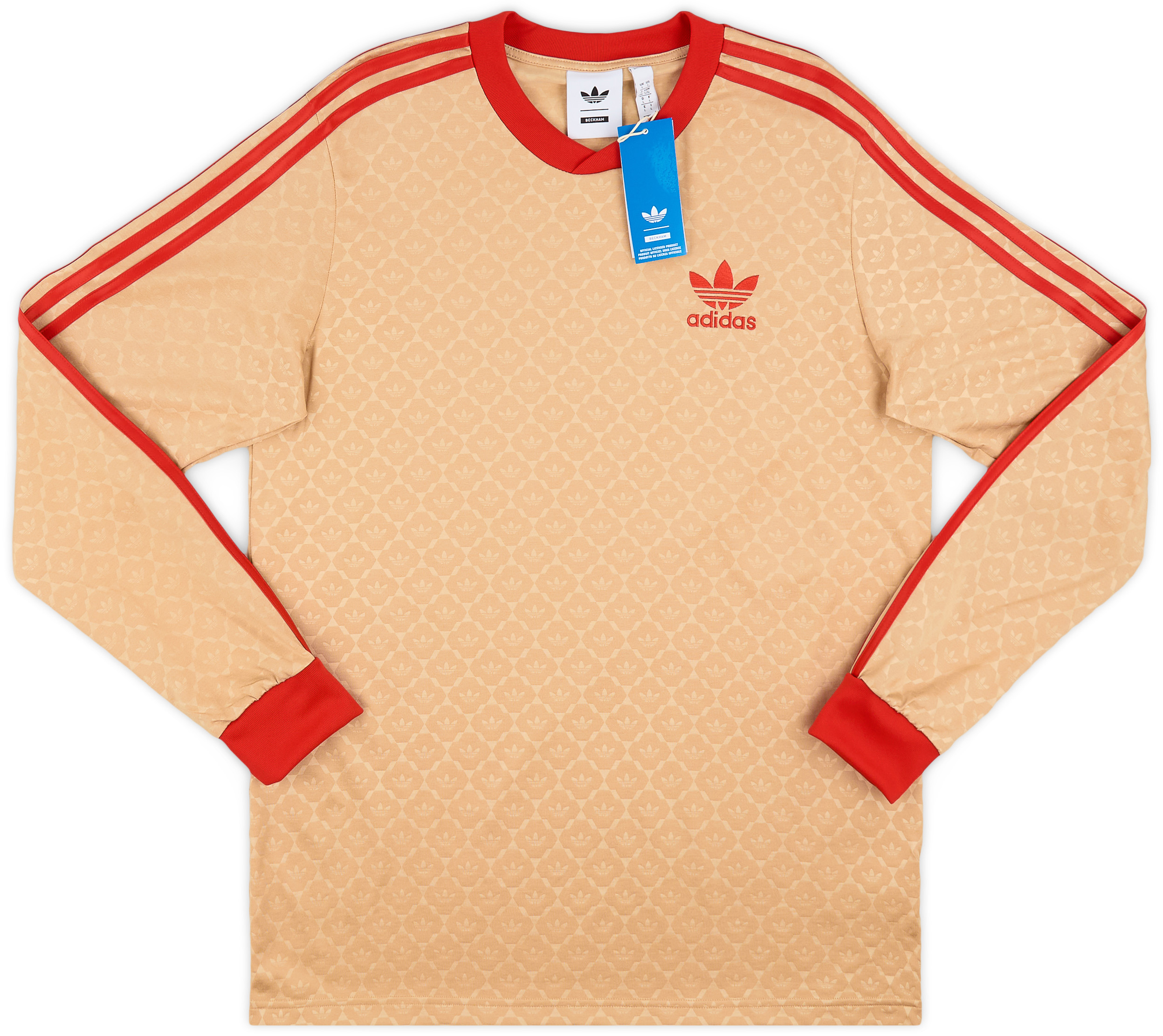 adidas David Beckham 3-Stripes T-Shirt Magic Beige Men's