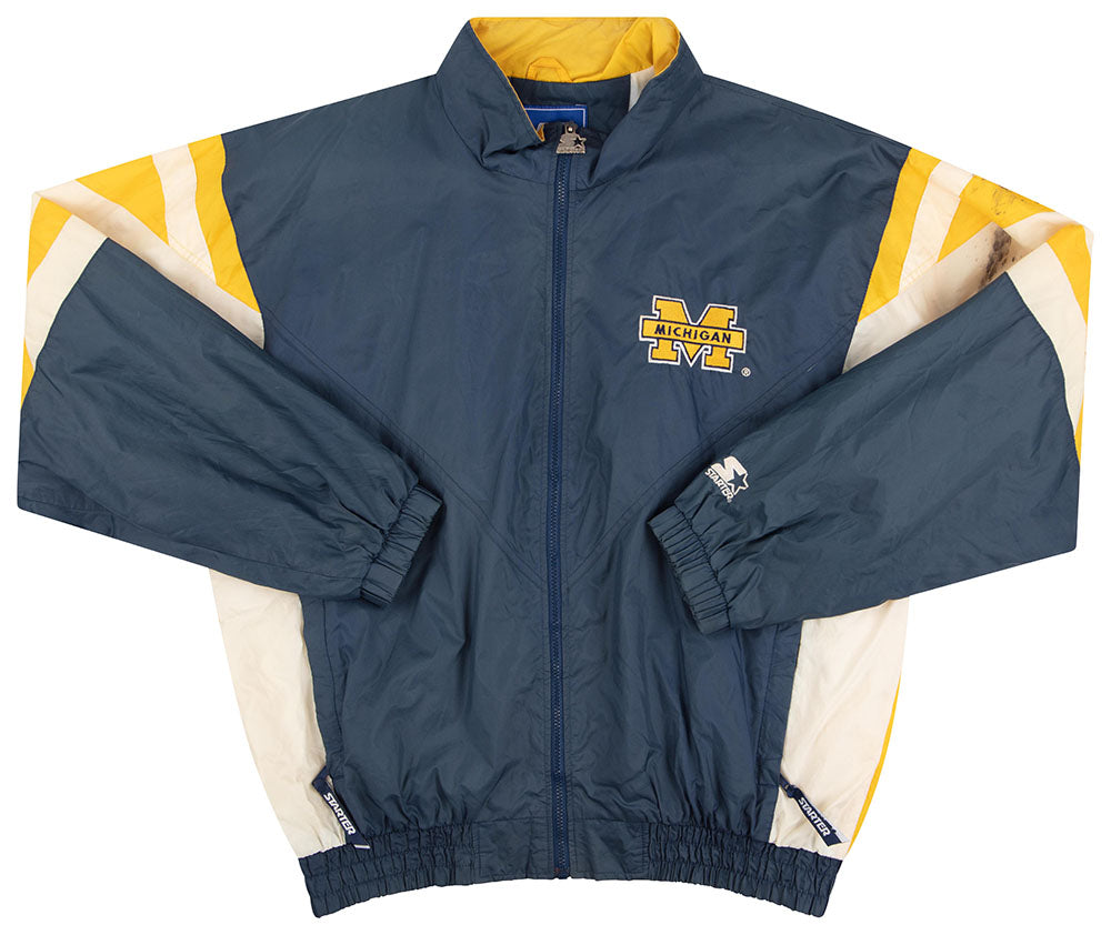 1990s Michigan Wolverines Starter Rain Jacket XL 1990s Michigan Wolverines Starter Rain Jacket XL