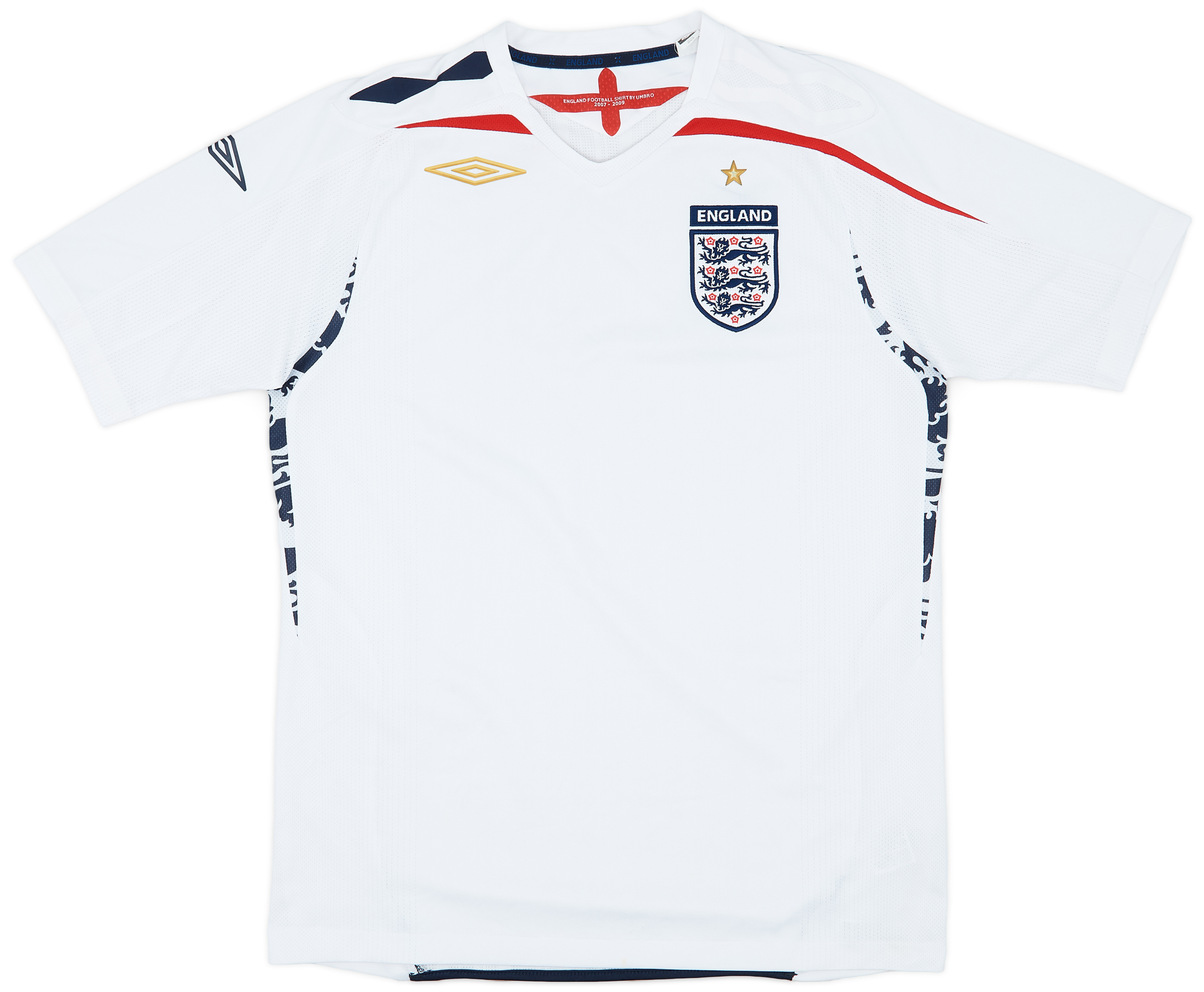 2007-09 England Home Shirt - 7/10 - (M)