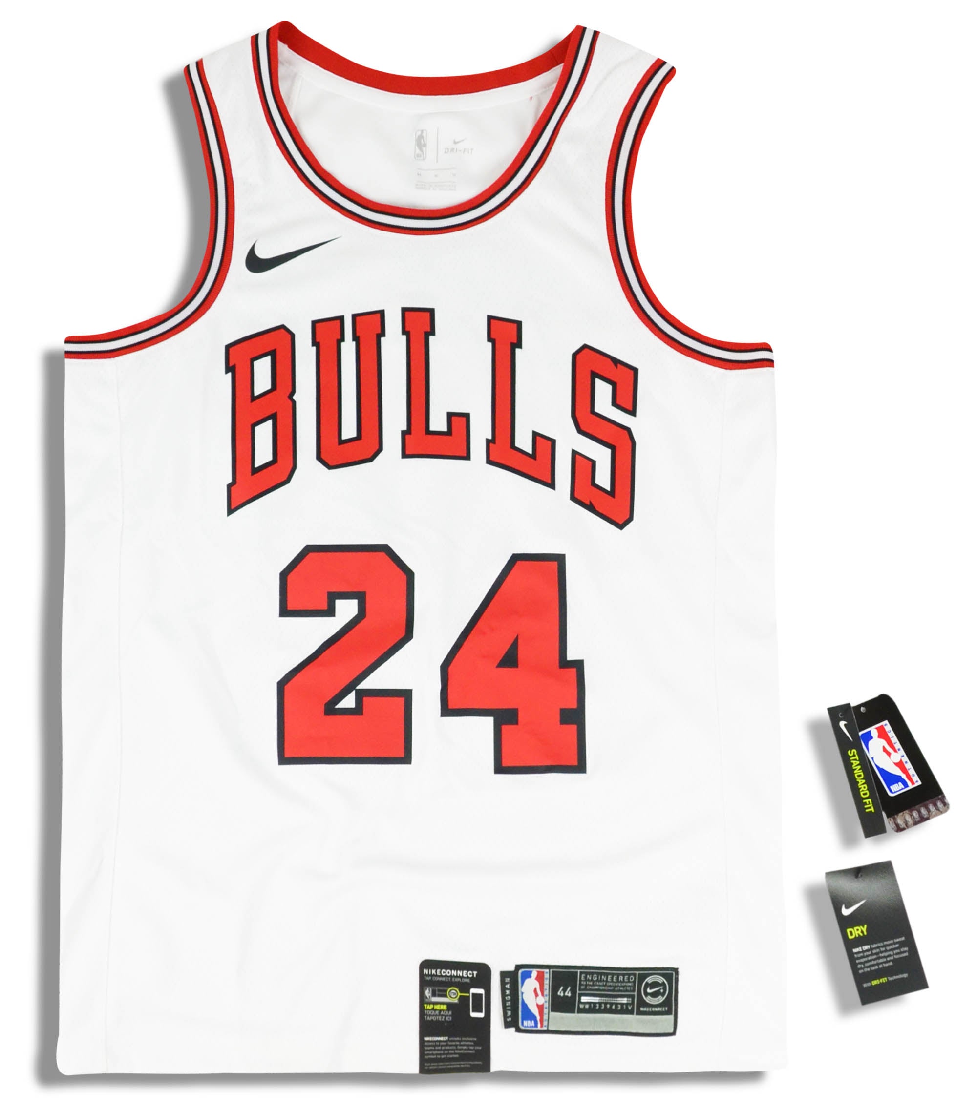 2018 21 Chicago Bulls Markkanen 24 Nike Swingman Jersey Home Y W Tags