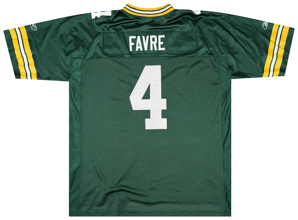 NFL グリーンベイ・パッカーズ B.Favre ユニフォーム No.4 Vintage Brett Favre #4 Green Bay Packers Champion NFL