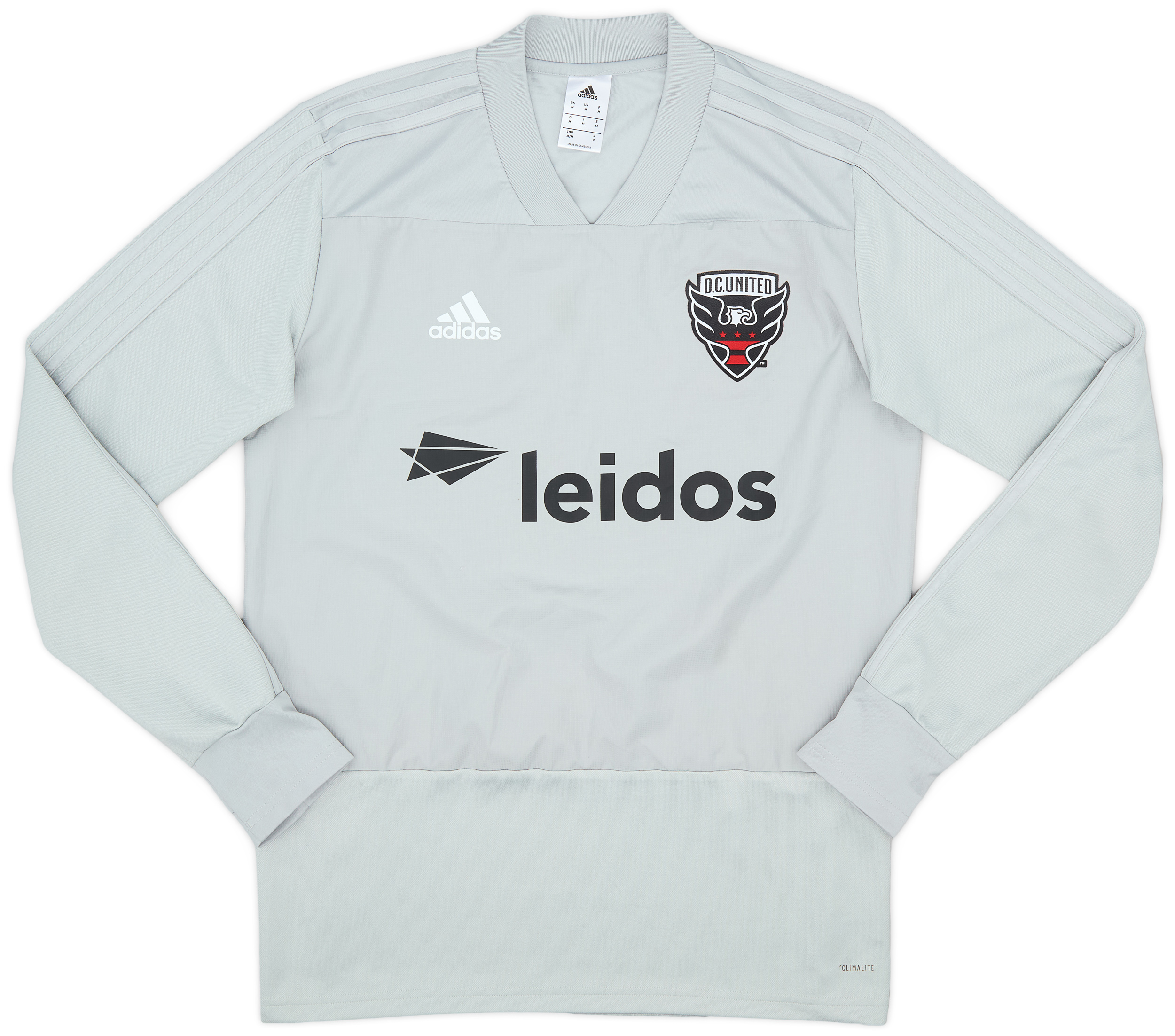 2017 DC United adidas Training L/S Shirt - 9/10 - (M)