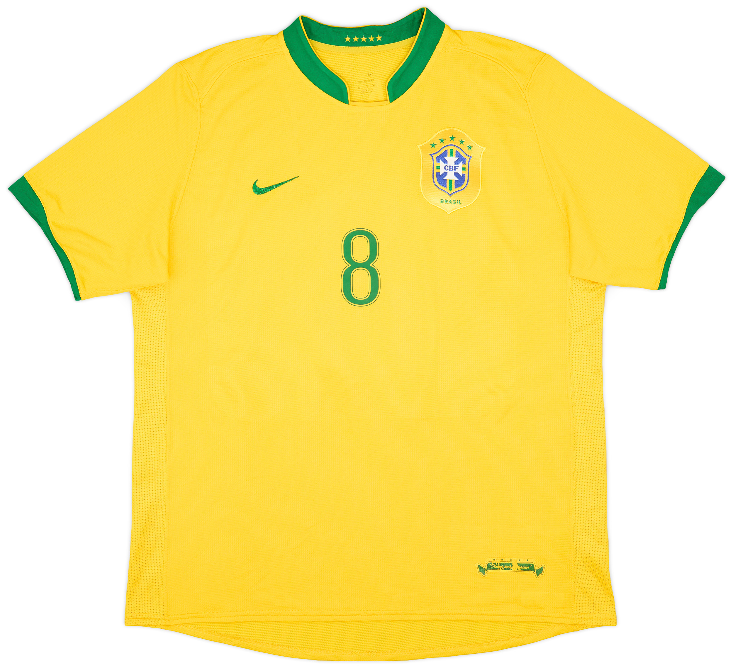 2006-08 Brazil Home Shirt Kaka #8 - 6/10 - (XL)