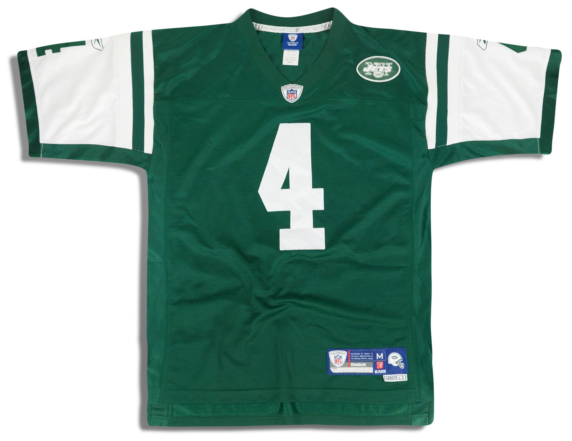 2008 New York Jets Favre #4 Reebok Premier Jersey (Home) M
