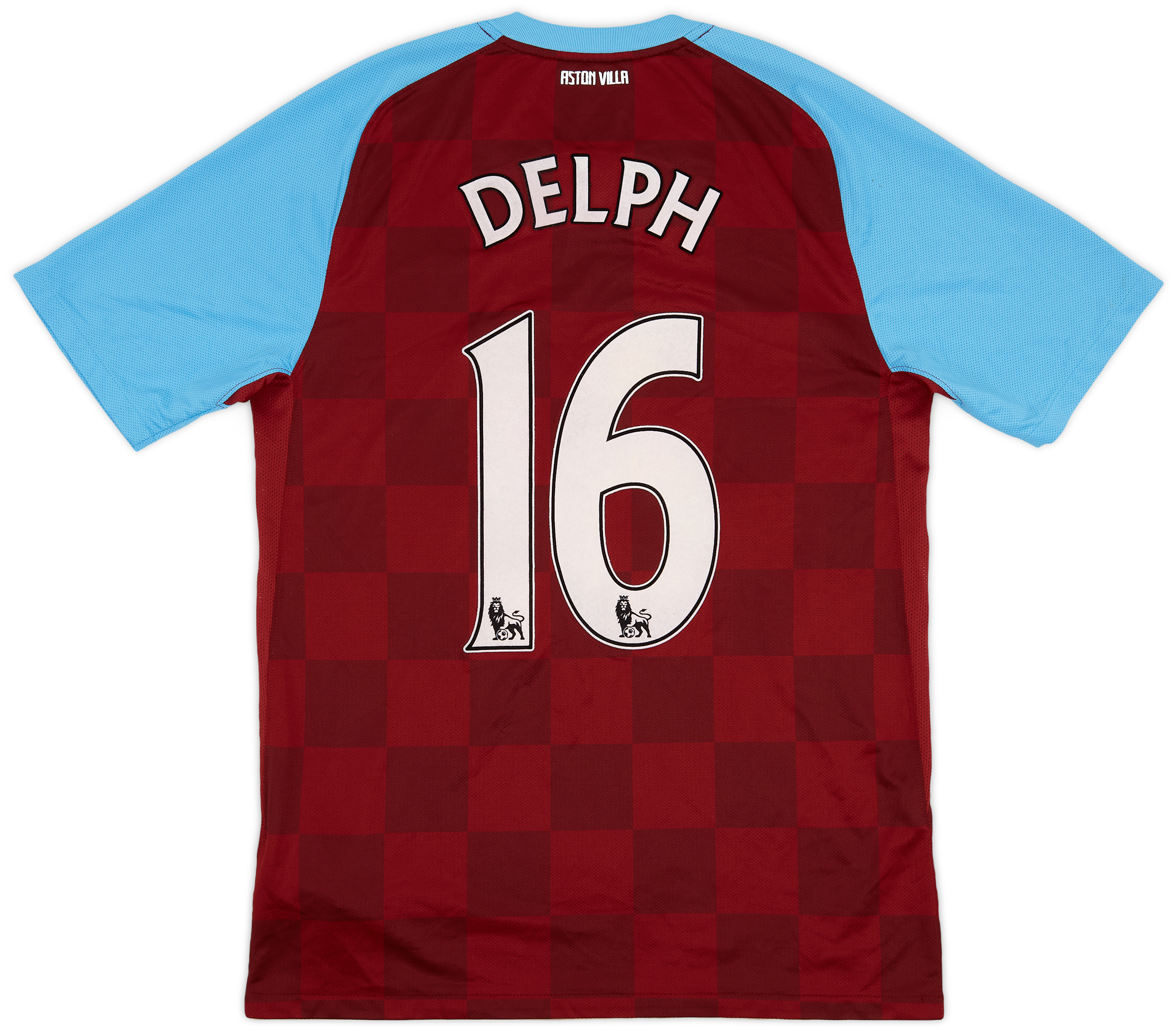 2011-12 Aston Villa Home Shirt Delph #16 - 6/10 - (M)