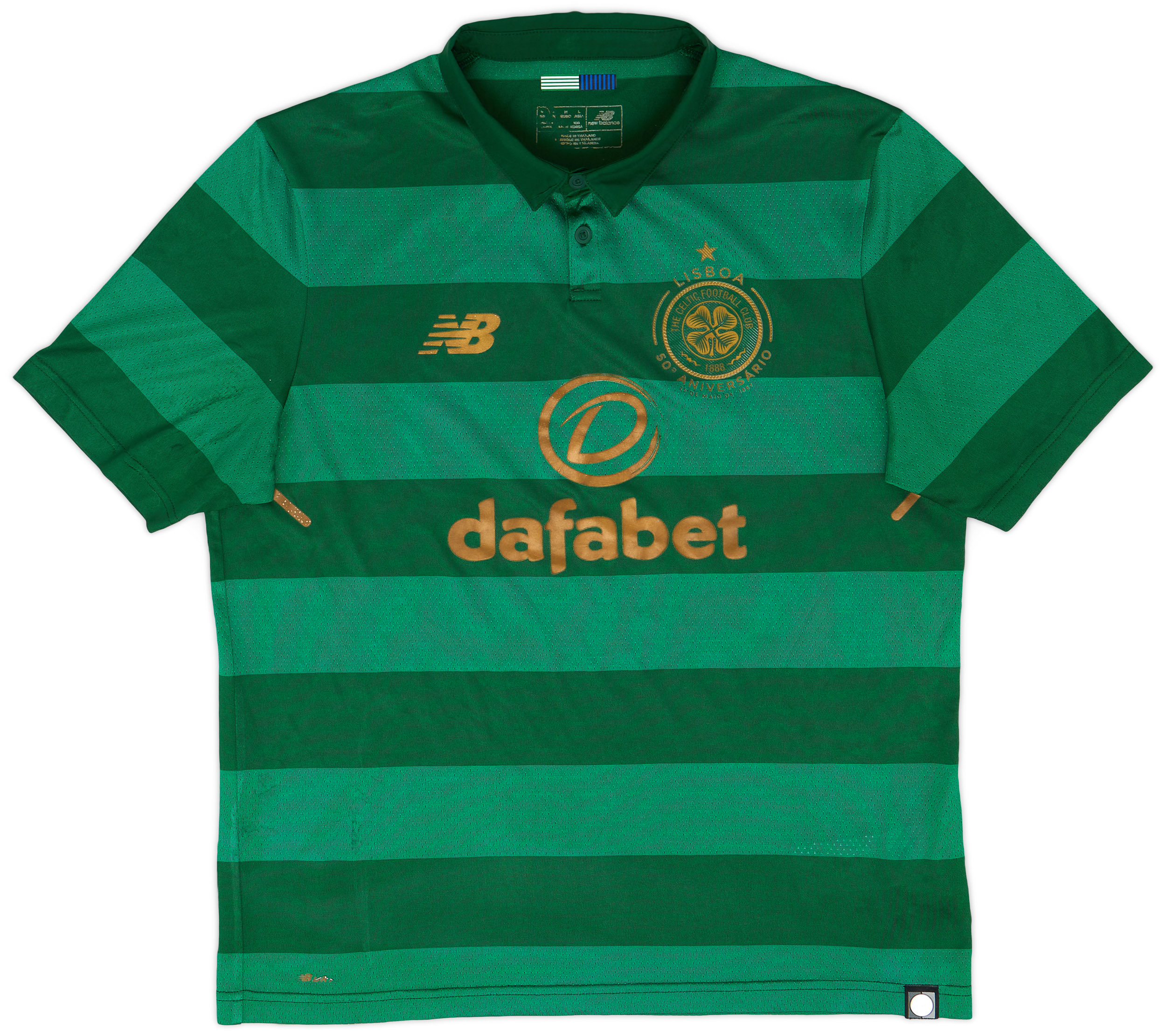 2017-18 Celtic 'Lisbon Lions 50th Anniversary' Away Shirt - 8/10 - (M)