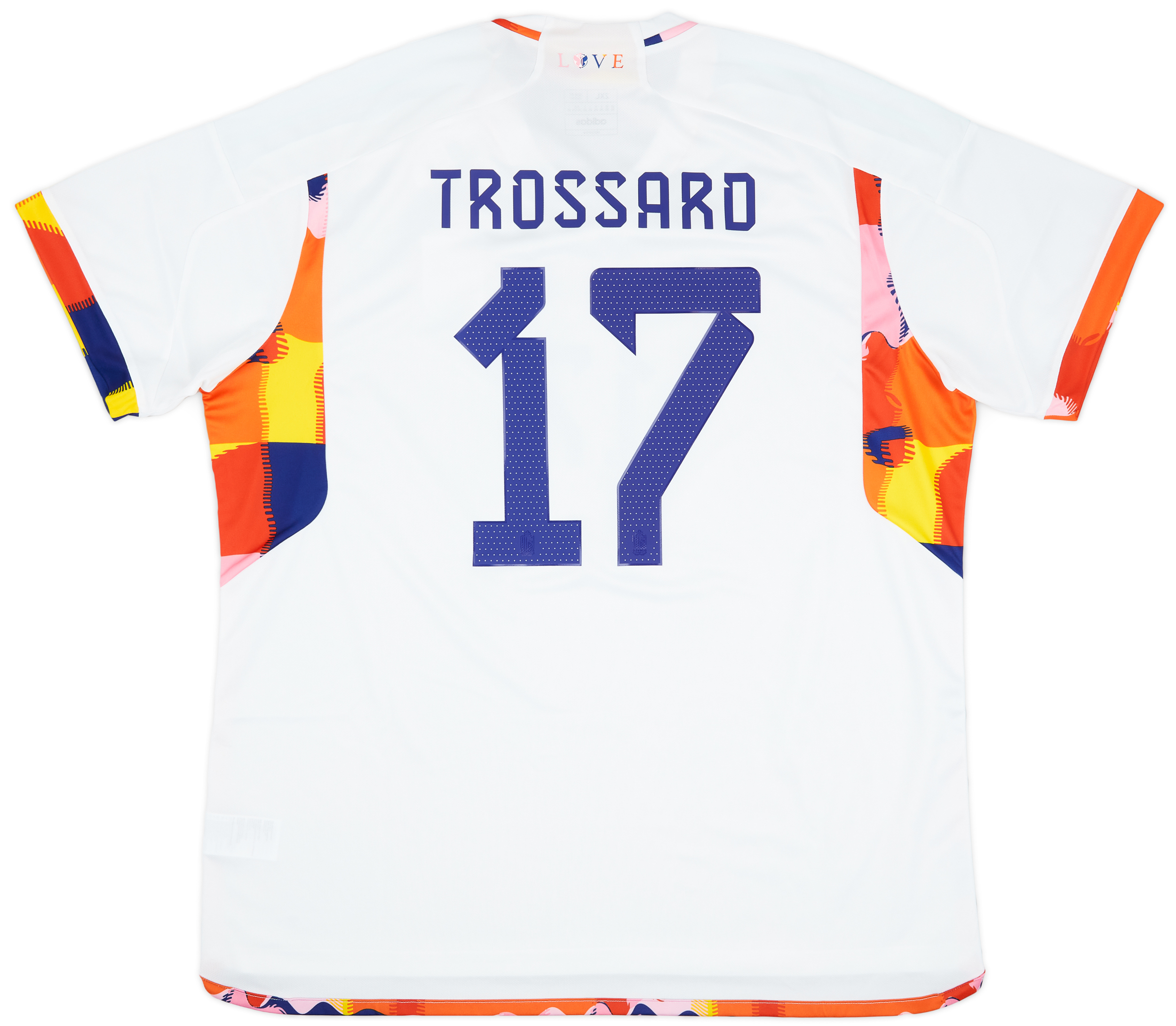 202223 Belgium Away Shirt Trossard 17