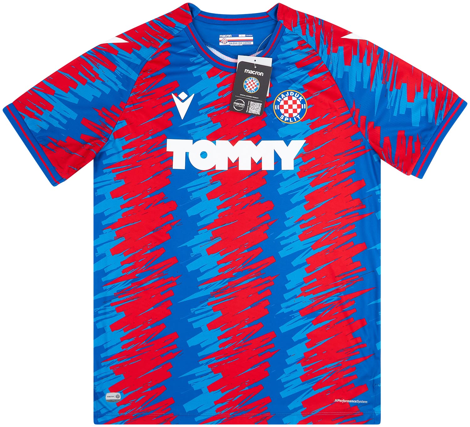 2020-22 HNK Hajduk Split FC Authentic Macron Home Soccer Football Jersey  Shirt