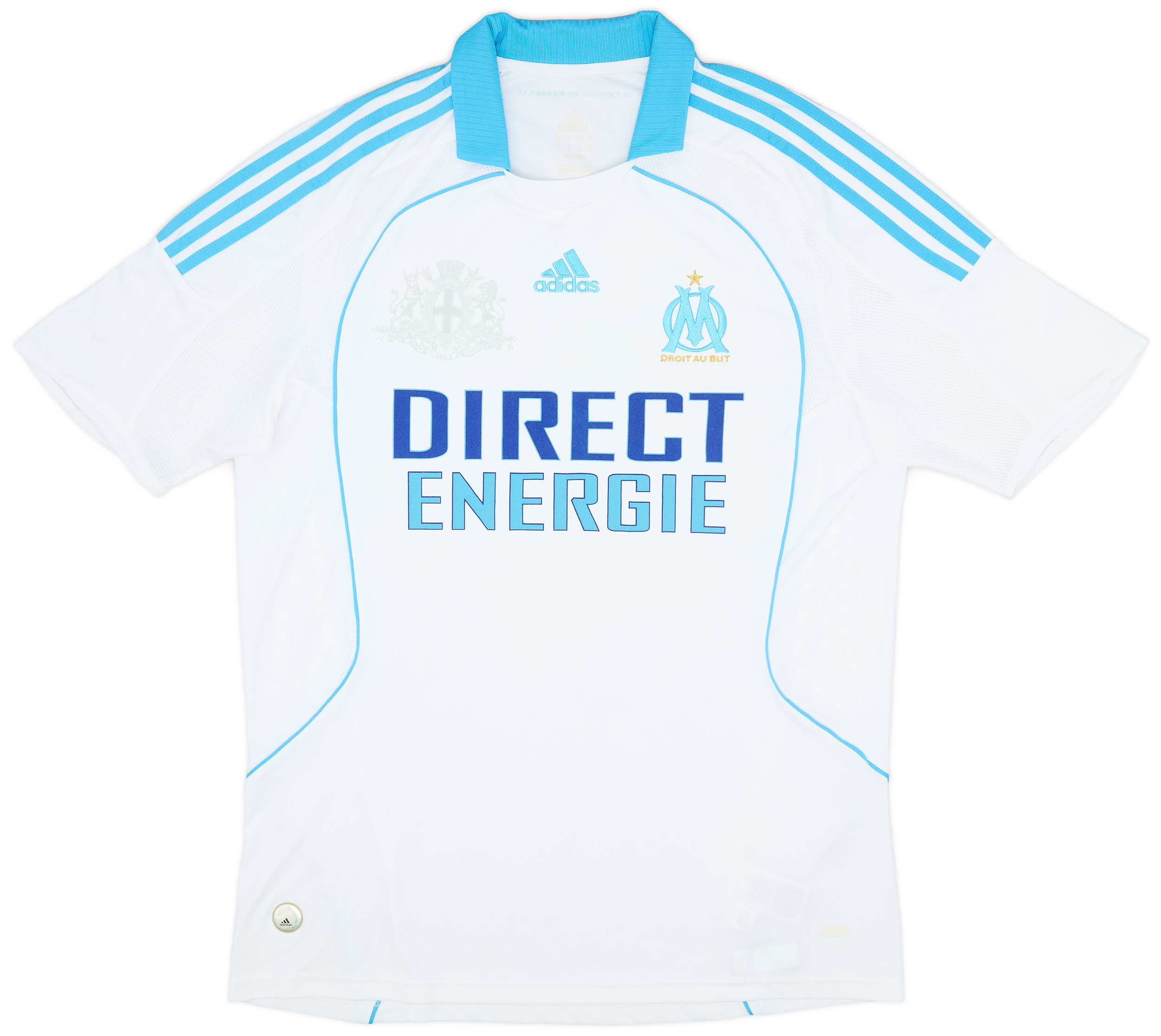 Maillot Extérieur Olympique De Marseille 2008/2009 - Adidas Taille L (état D'usage)