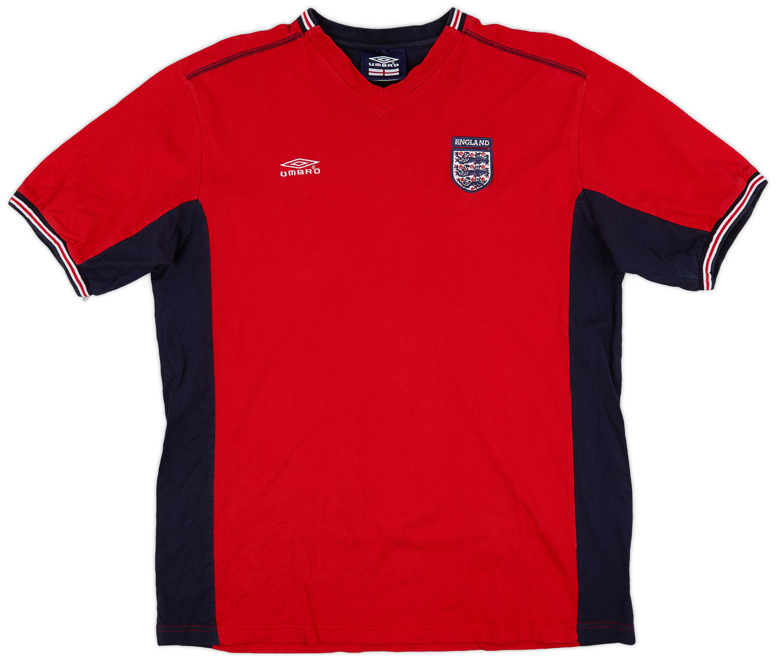2002-03 England Umbro Cotton Tee - 5/10 - (L) 2002-03 England Umbro Cotton Tee - 5/10 - (L)