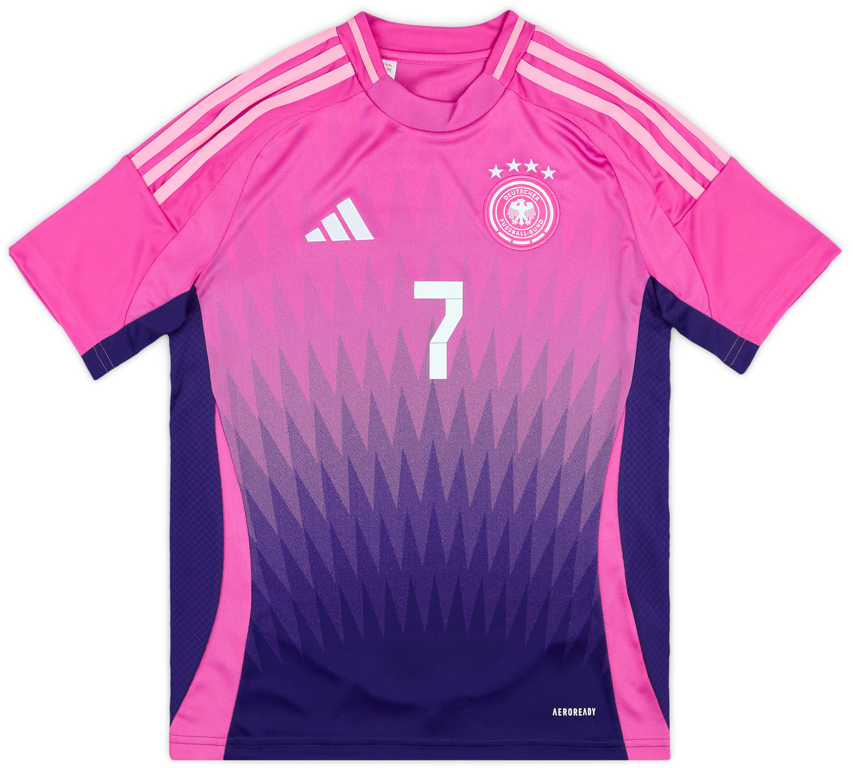 Germany HAVERTZ7 football White サッカーユニ ドイツ代表 24 ホームユニフォームHavertz 7 プリント